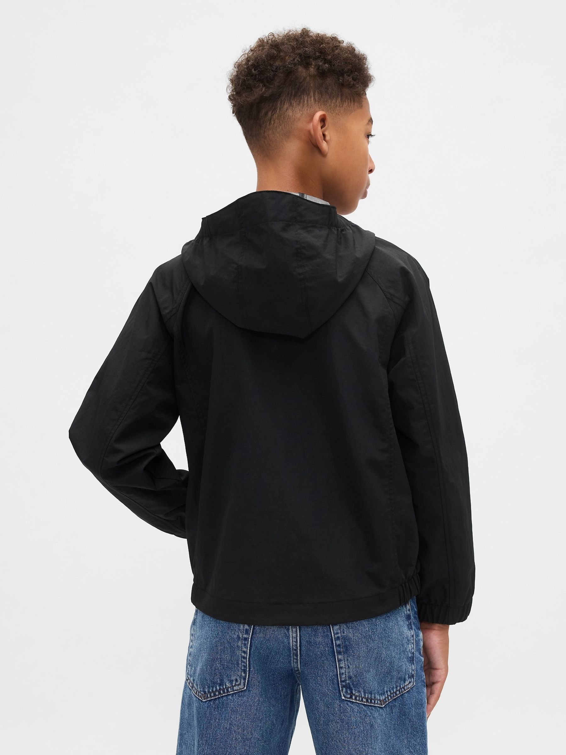 Black Rain Jacket (4-13yrs) - Image 2 of 5