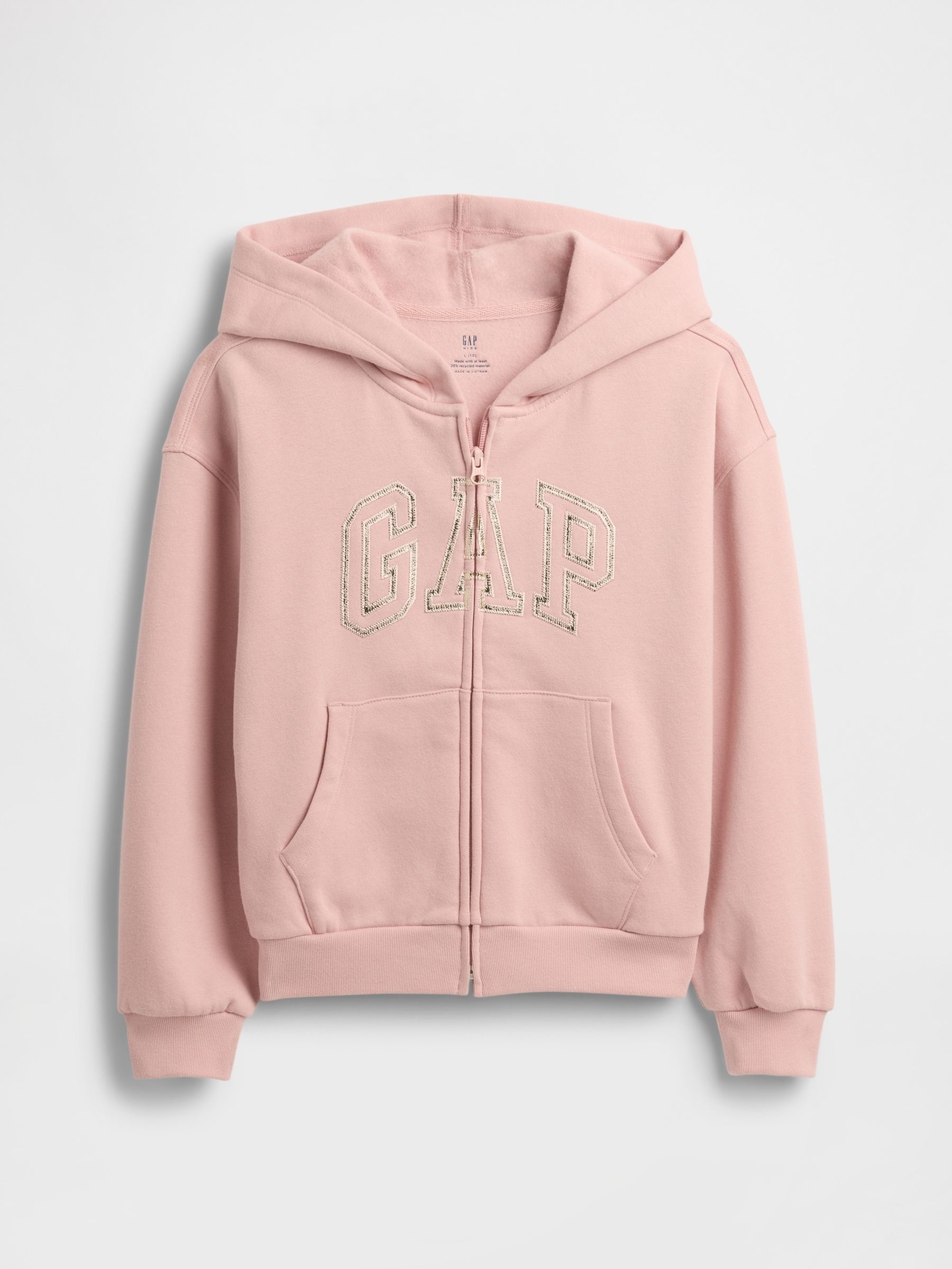 Pink Vintage Soft Arch Logo Hoodie (4-13yrs) - Image 3 of 4