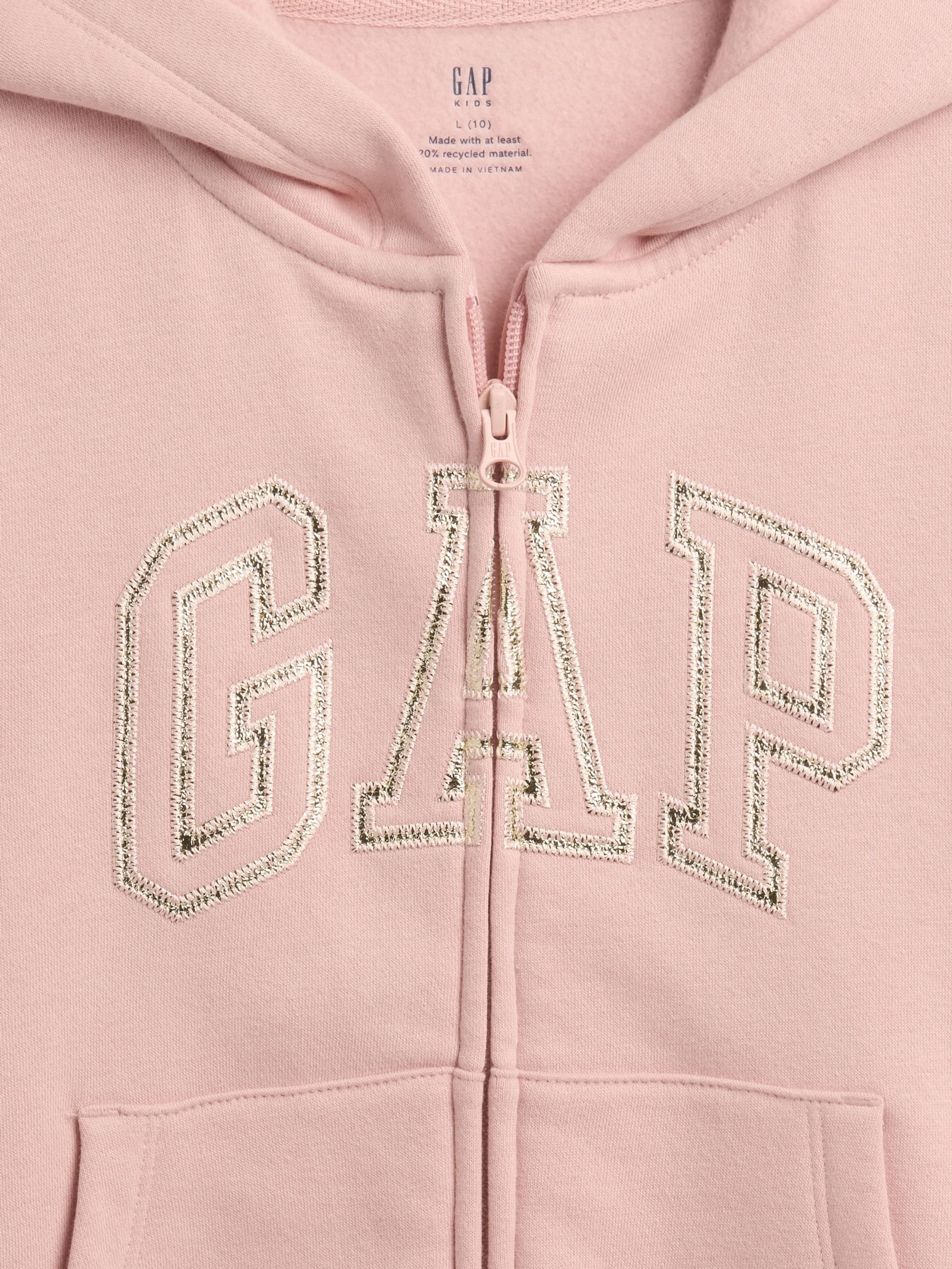 Pink Vintage Soft Arch Logo Hoodie (4-13yrs) - Image 4 of 4
