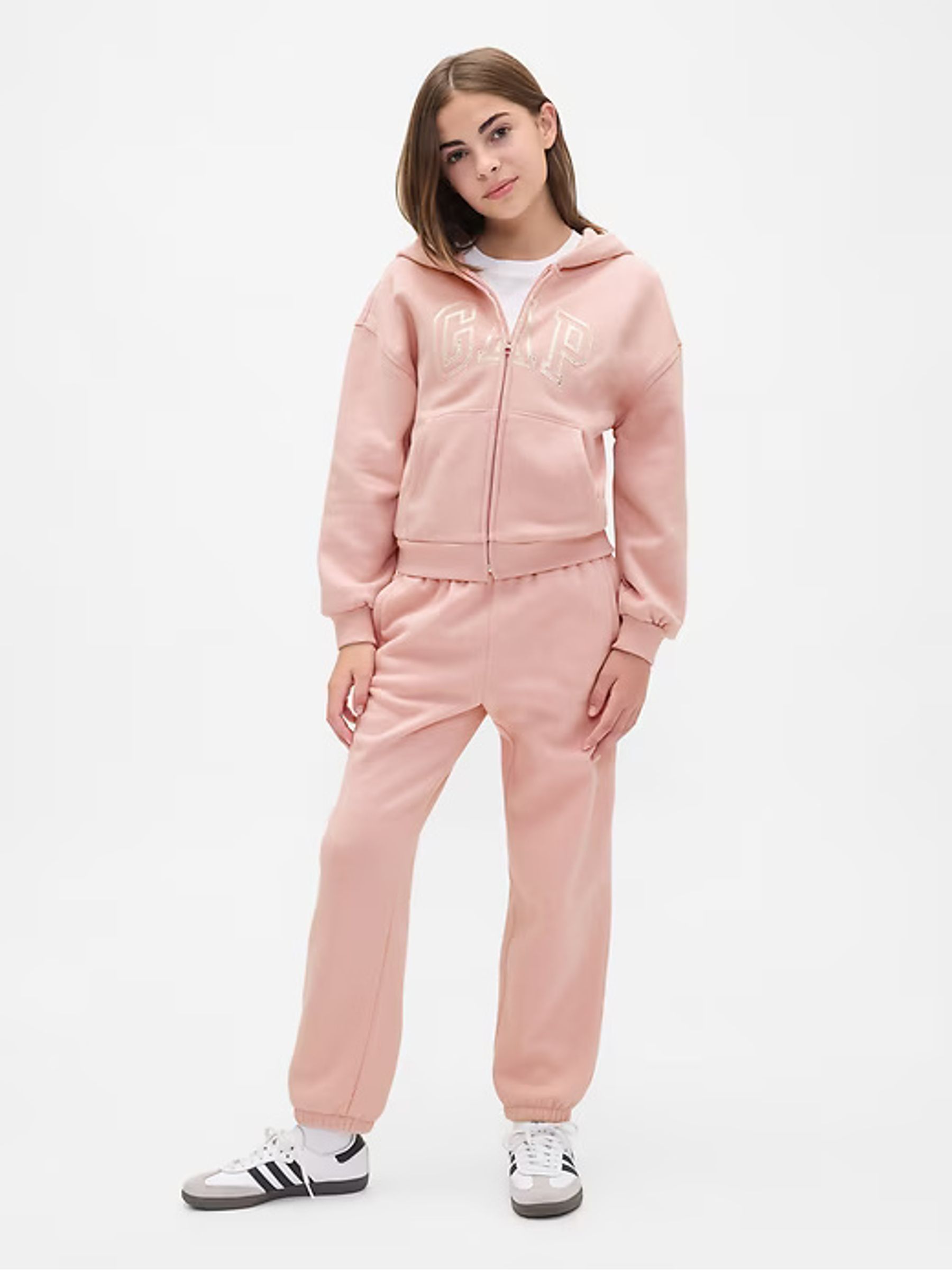 Pink Vintage Soft Arch Logo Hoodie (4-13yrs) - Image 6 of 7