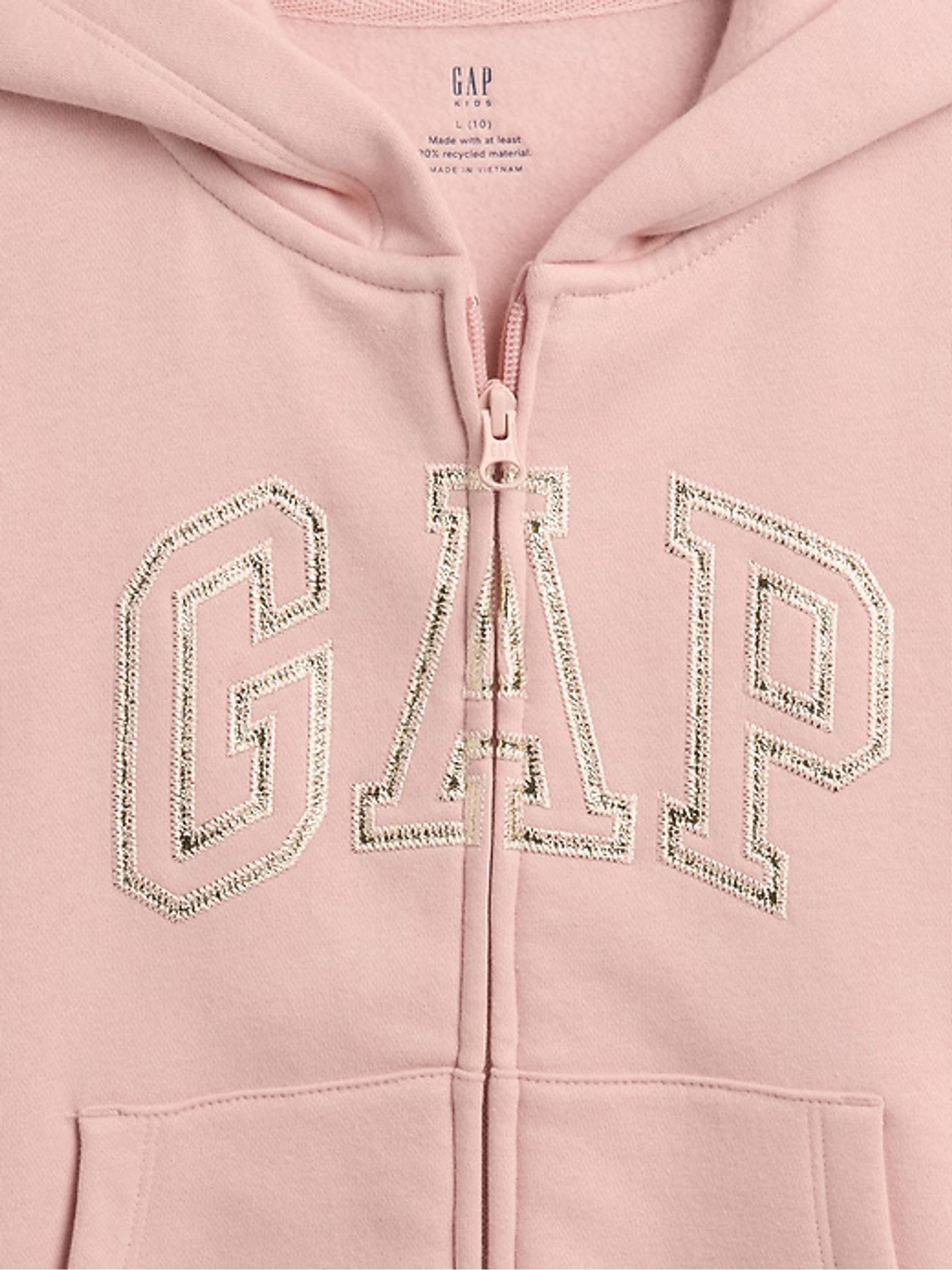 Pink Vintage Soft Arch Logo Hoodie (4-13yrs) - Image 7 of 7