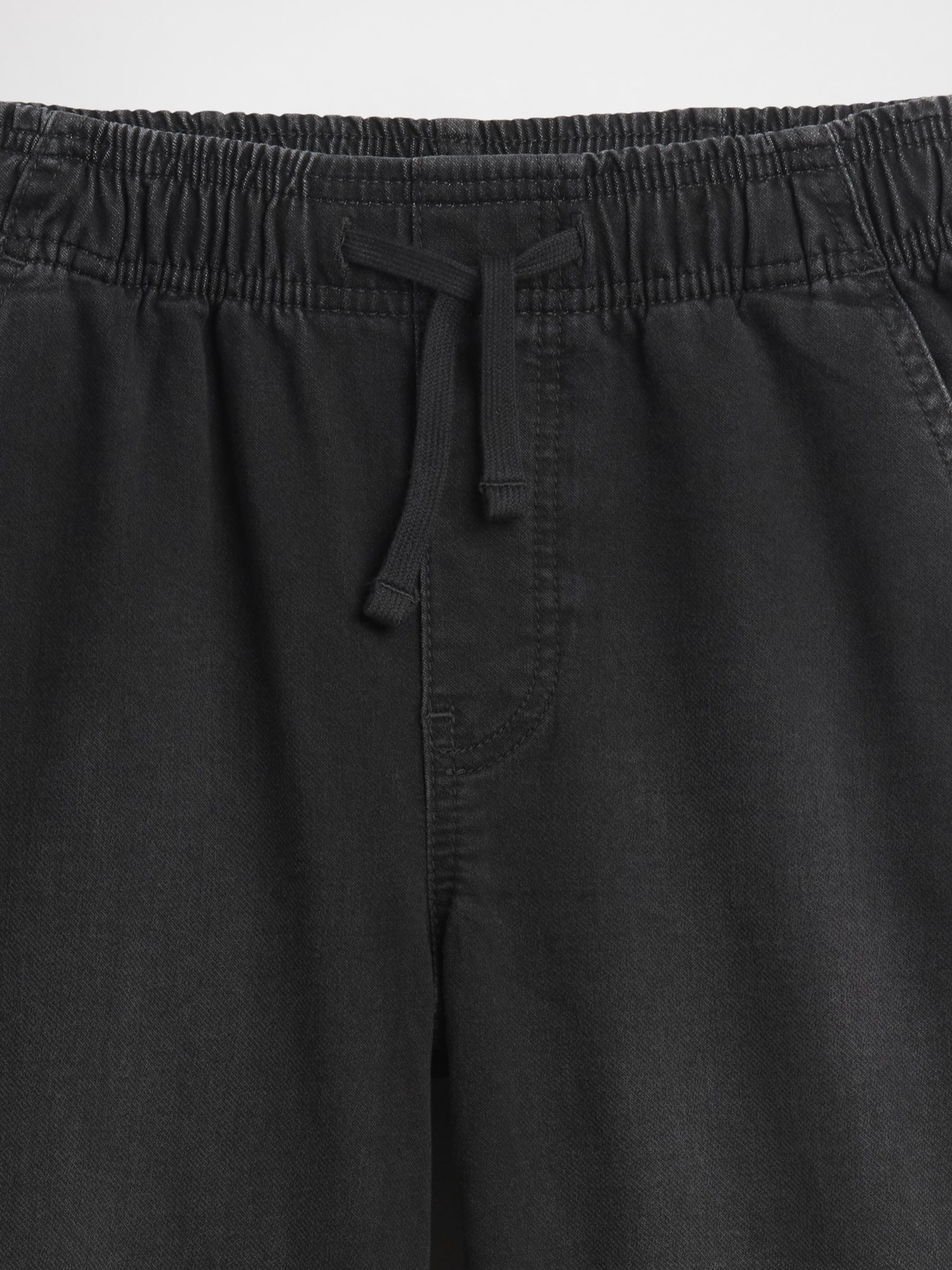 Black Pull On Wide-Leg Joggers Jeans - Image 3 of 6