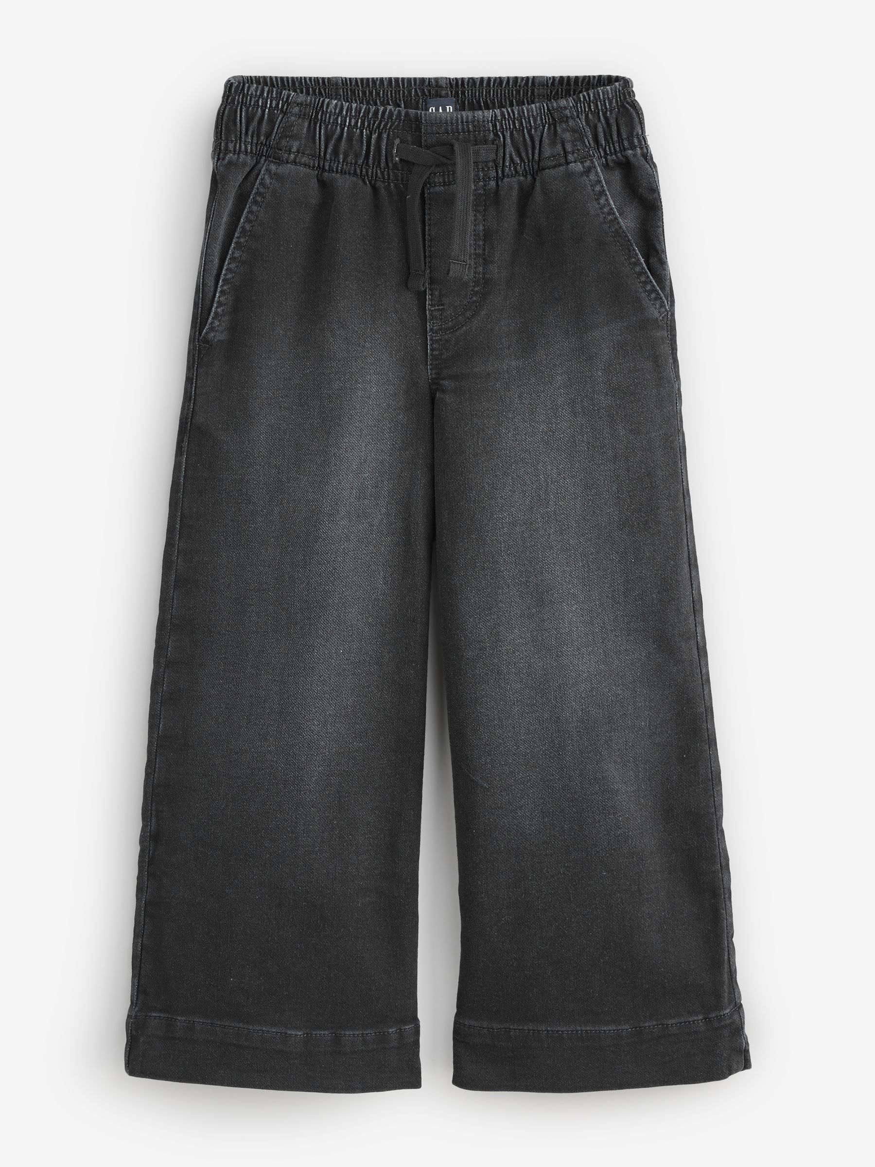Black Pull On Wide-Leg Joggers Jeans - Image 4 of 6