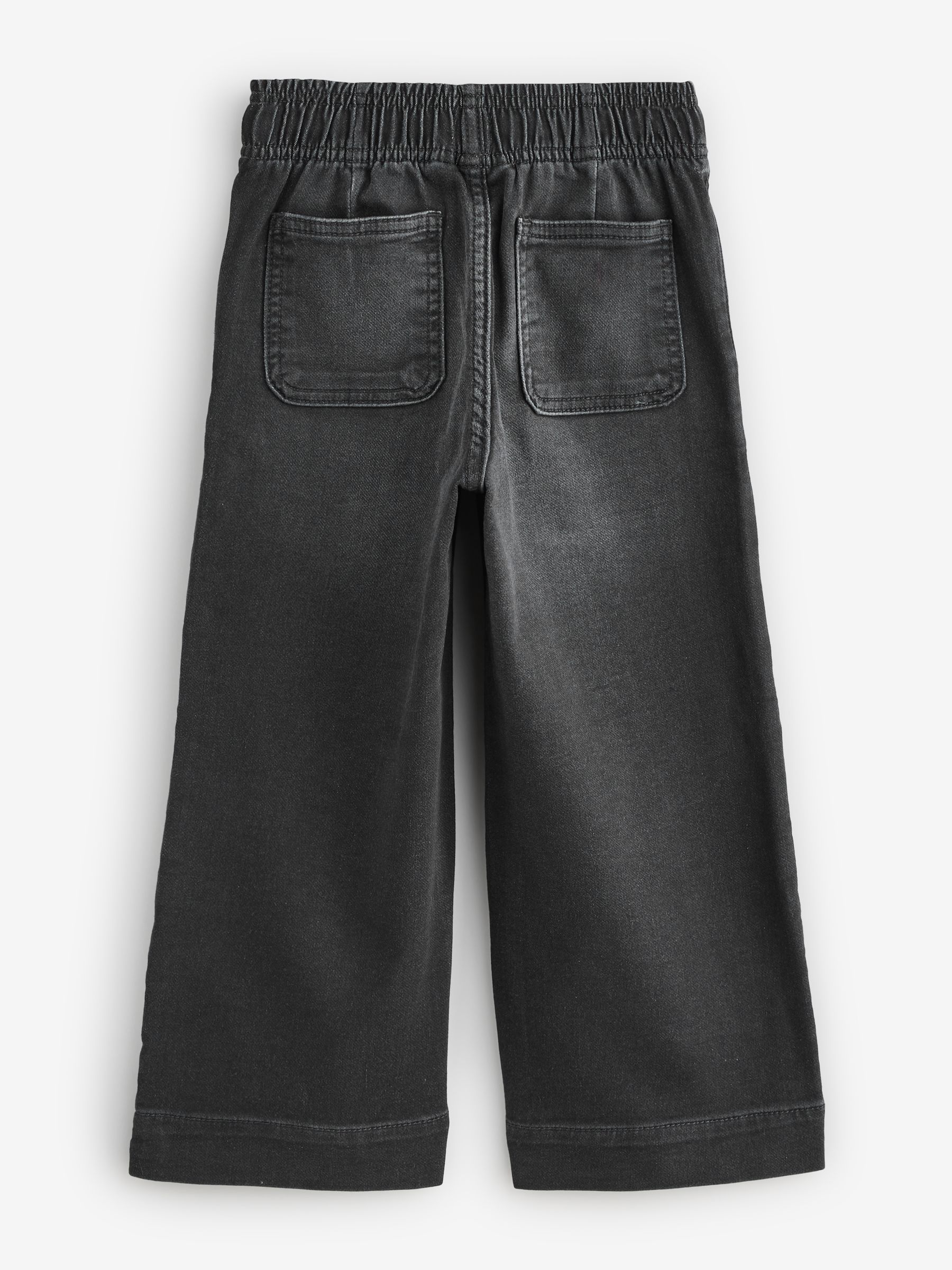 Black Pull On Wide-Leg Joggers Jeans - Image 5 of 6