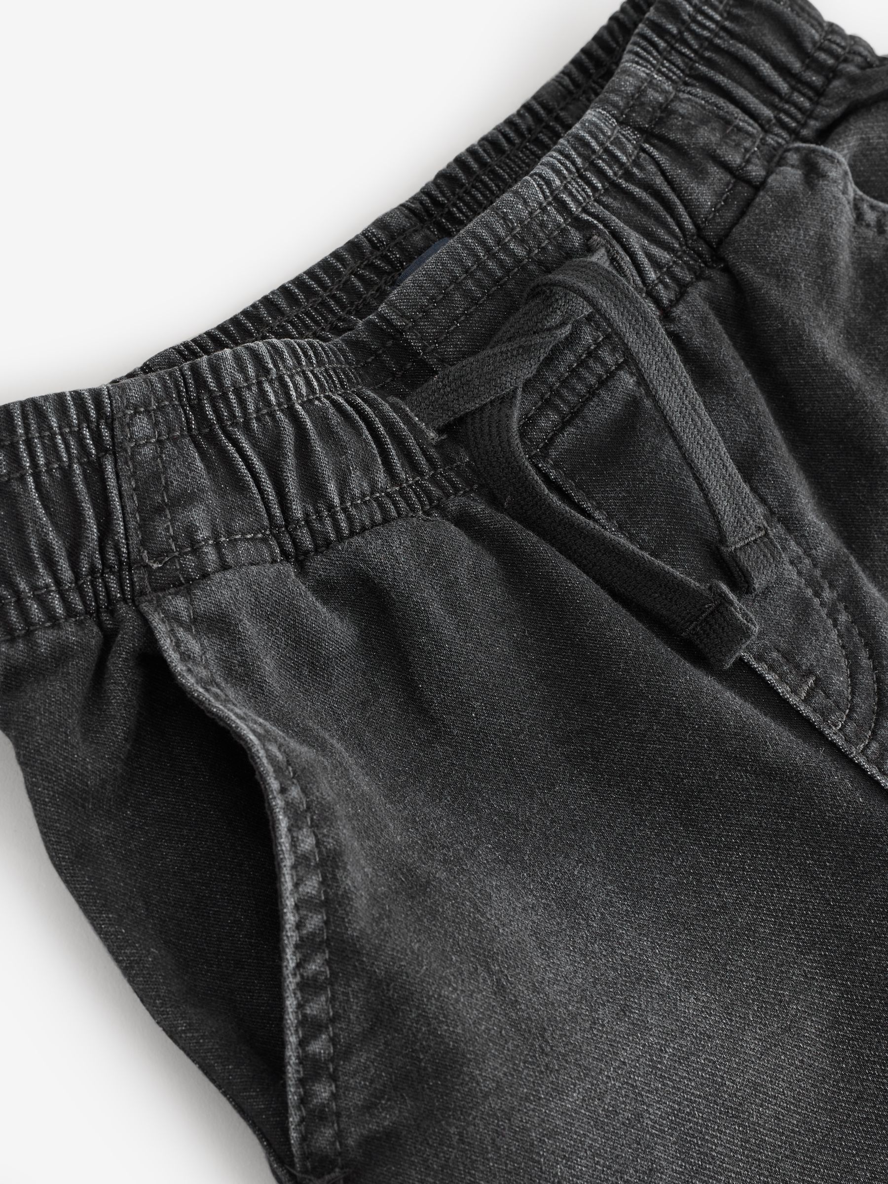 Black Pull On Wide-Leg Joggers Jeans - Image 6 of 6