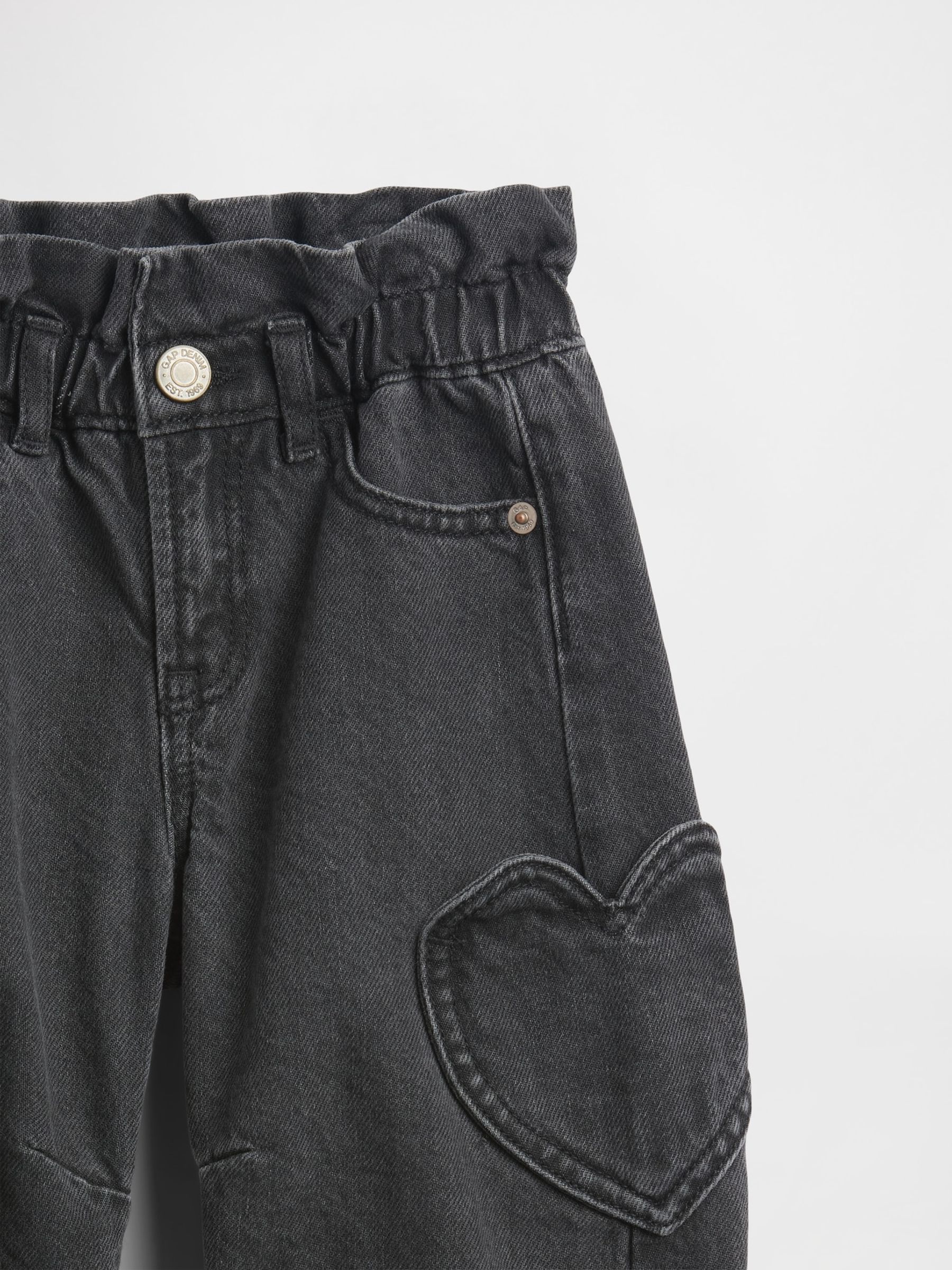 Black Paperbag Horseshoe Jeans (6mths-5yrs) - Image 3 of 3