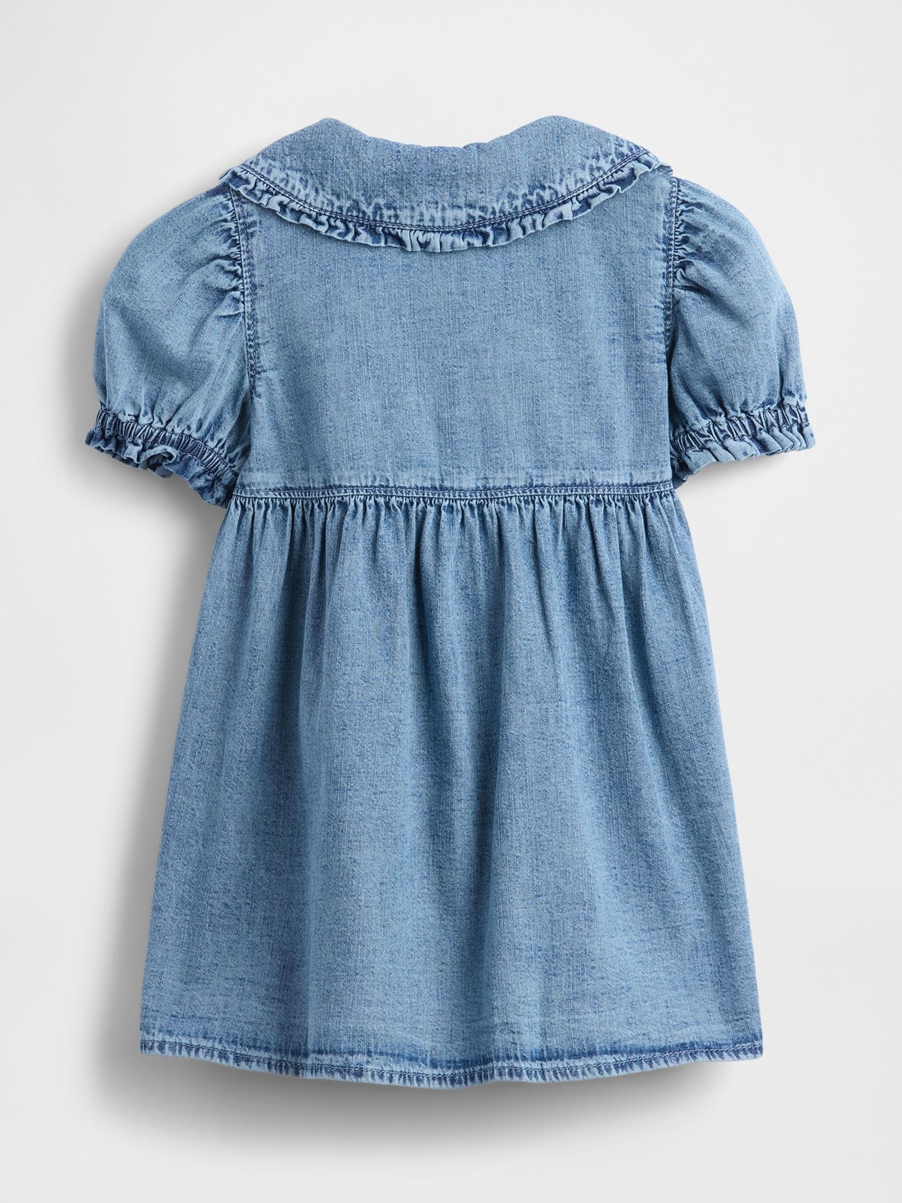 Blue Denim Ruffle Dress (6mths-5yrs) - Image 3 of 3