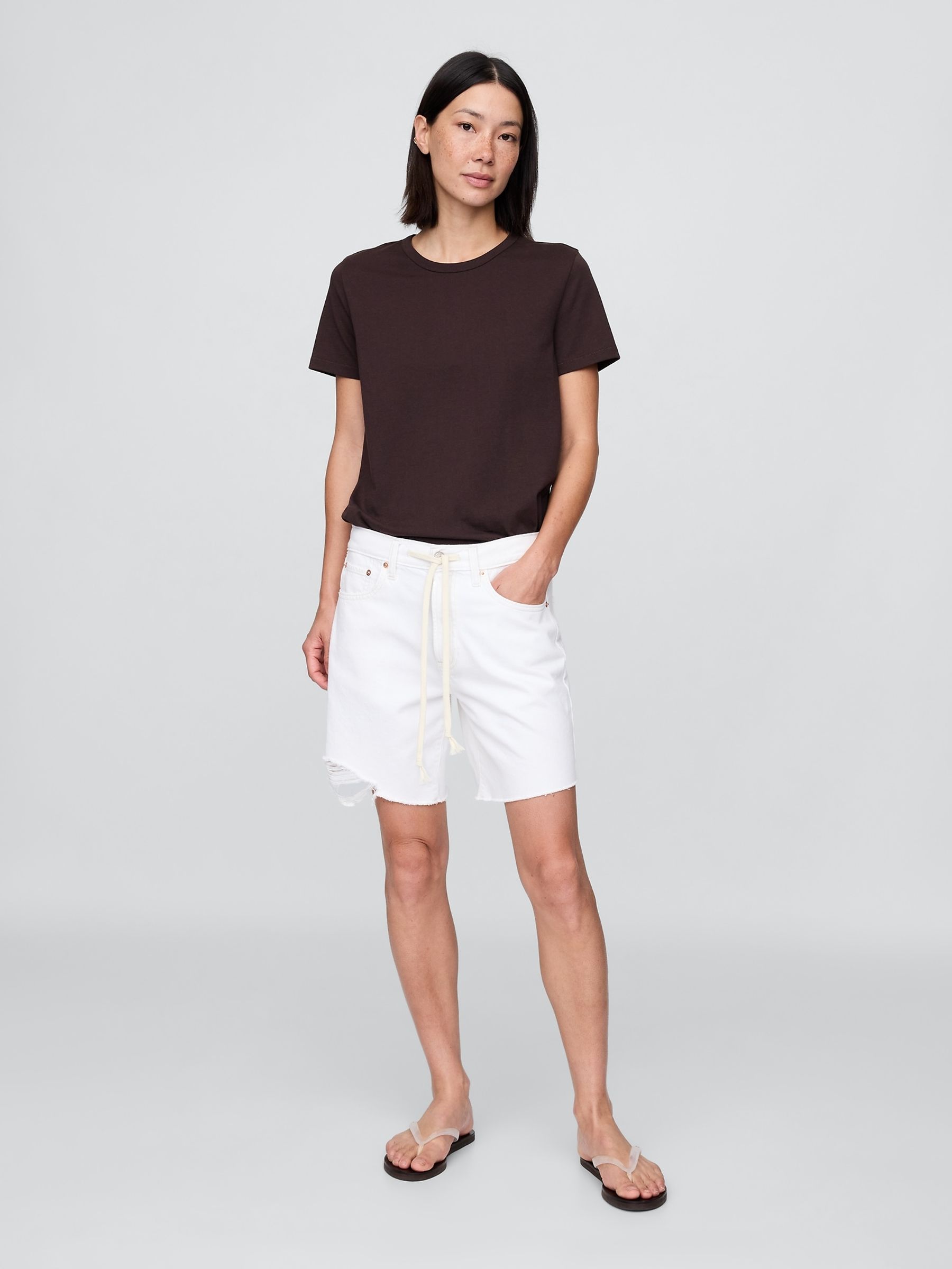 Brown Vintage Soft Crew Neck Short Sleeve T-Shirt - Image 3 of 4