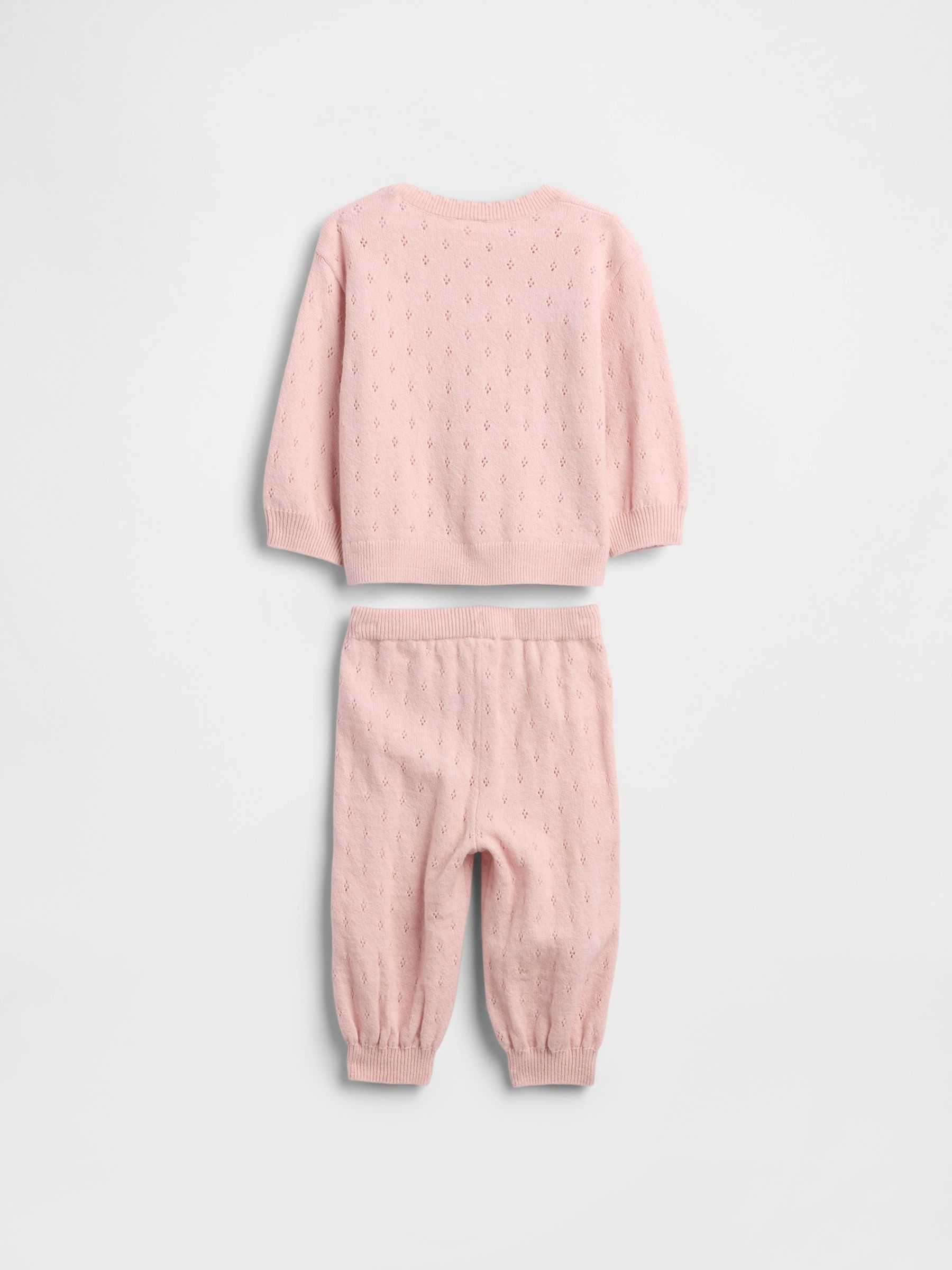 Pink CashSoft Pointelle Outfit Set - Image 2 of 3