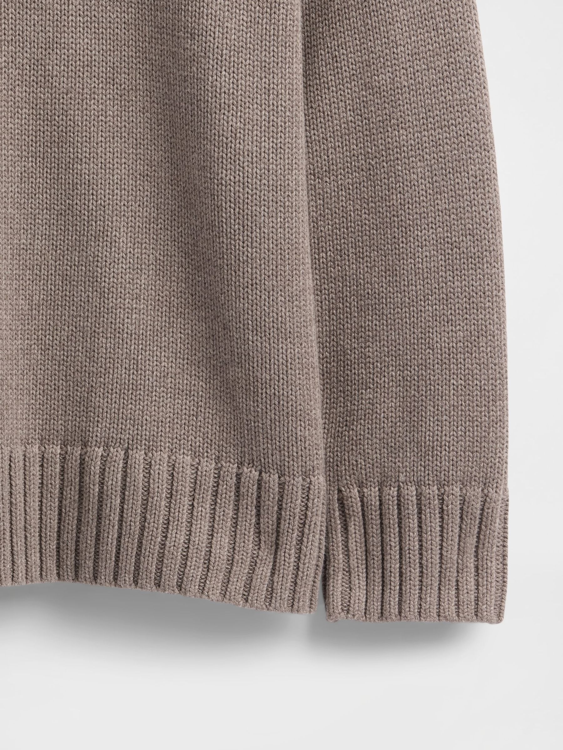 Light Brown Cotton Oversized Jumper - Image 4 of 4