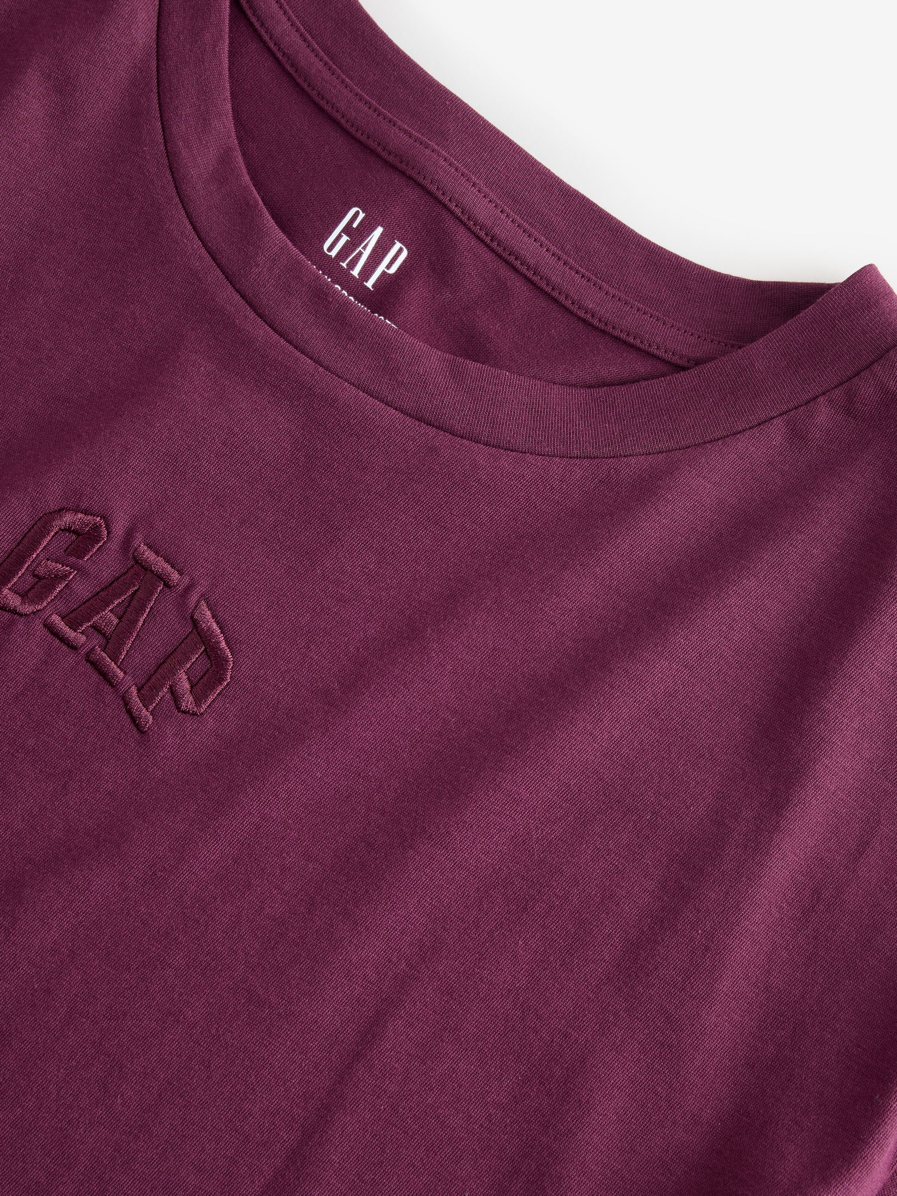 Burgundy Red Arch Logo T-Shirt - Image 4 of 4