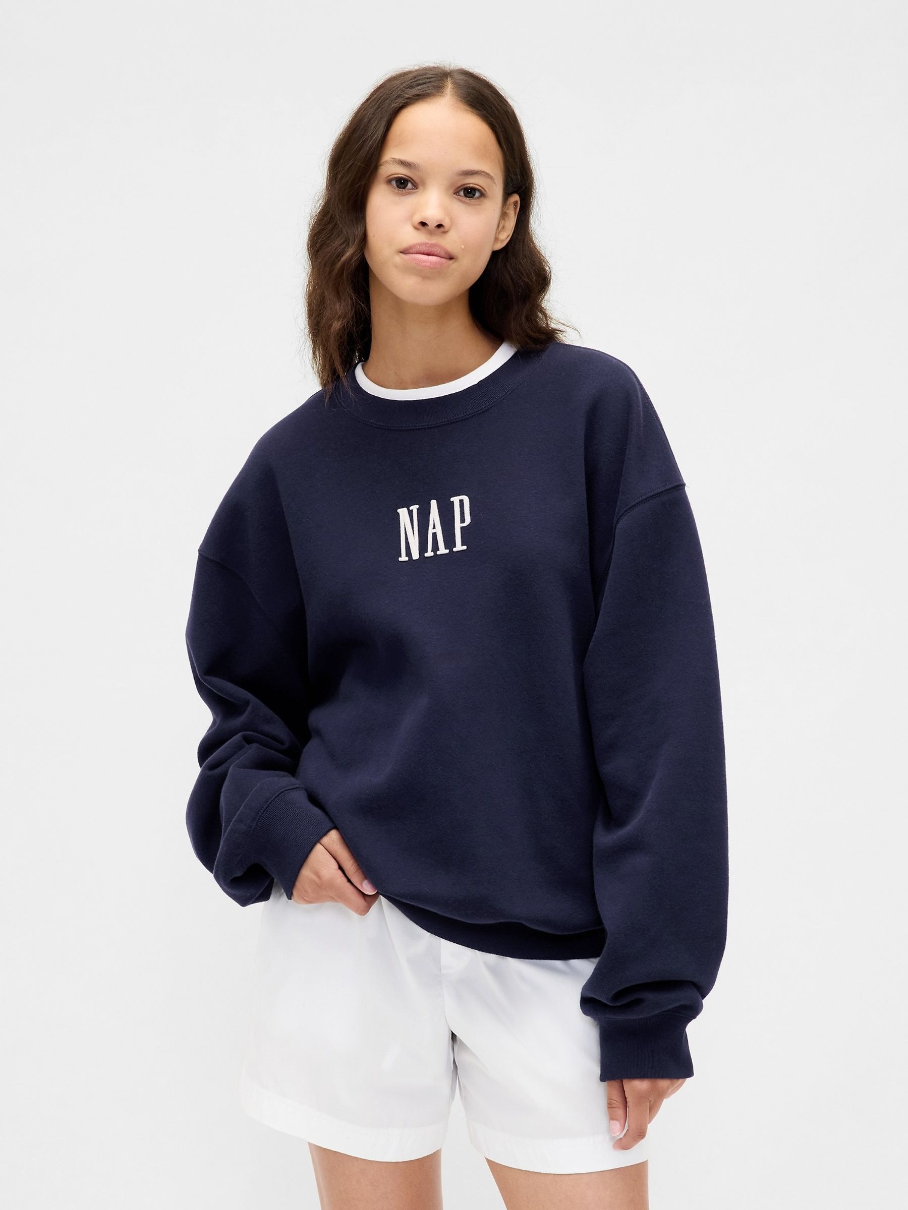 Navy Blue VintageSoft NAP Logo Sweatshirt - Image 5 of 6