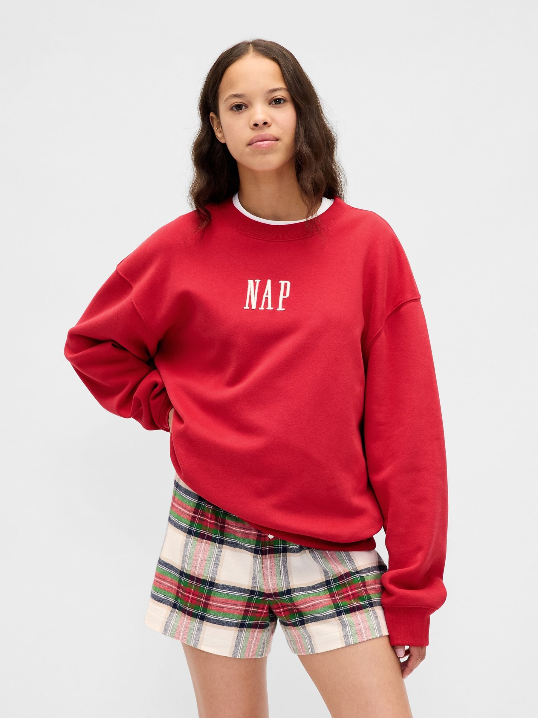 Red VintageSoft NAP Logo Sweatshirt - Image 4 of 6