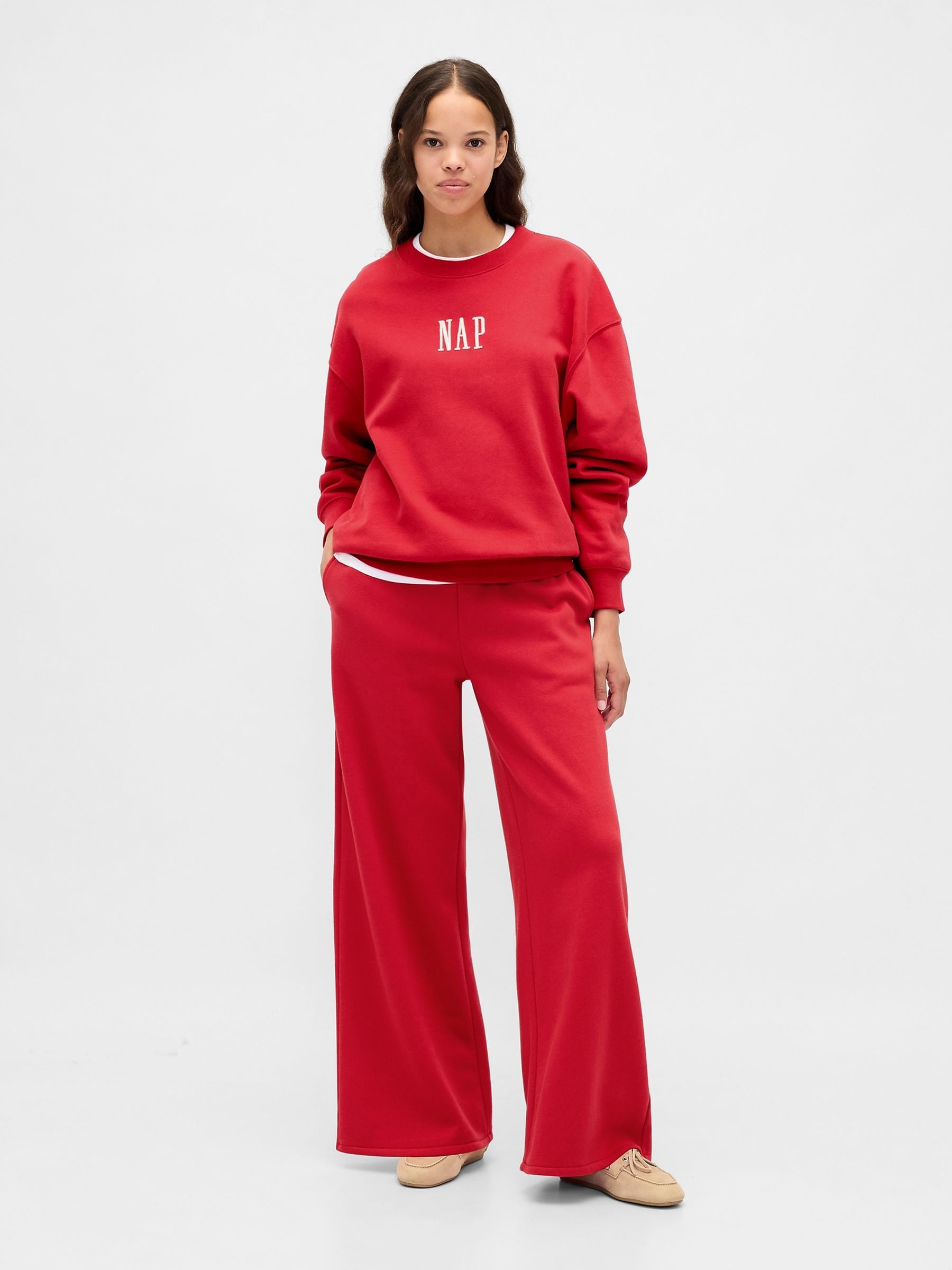 Red VintageSoft NAP Logo Sweatshirt - Image 5 of 6