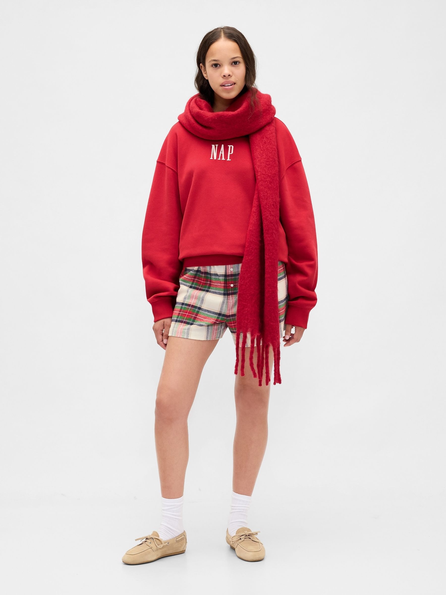 Red VintageSoft NAP Logo Sweatshirt - Image 6 of 6