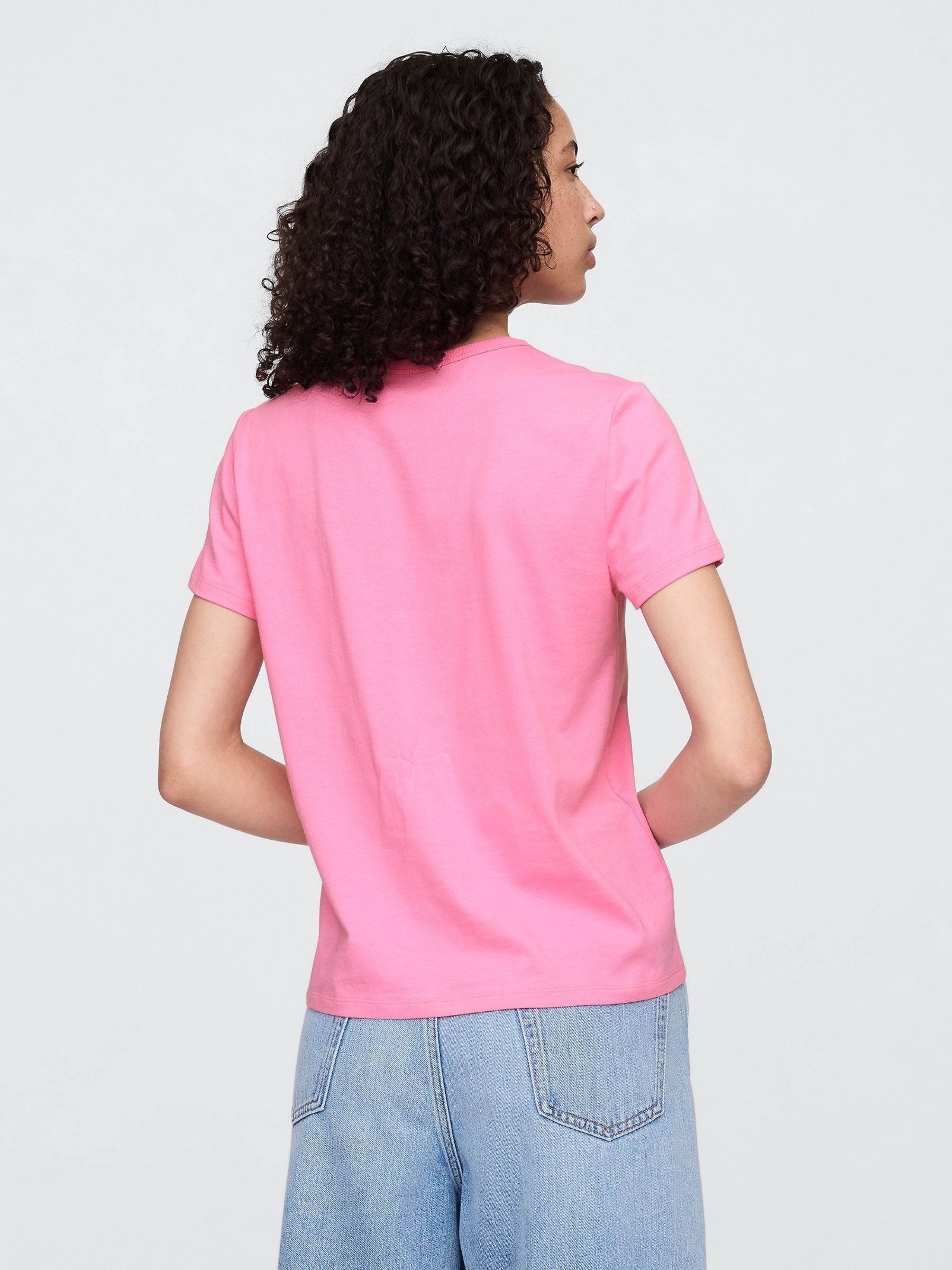 Pink Favourite Crew Neck Short Sleeve T-Shirt - Image 2 of 5