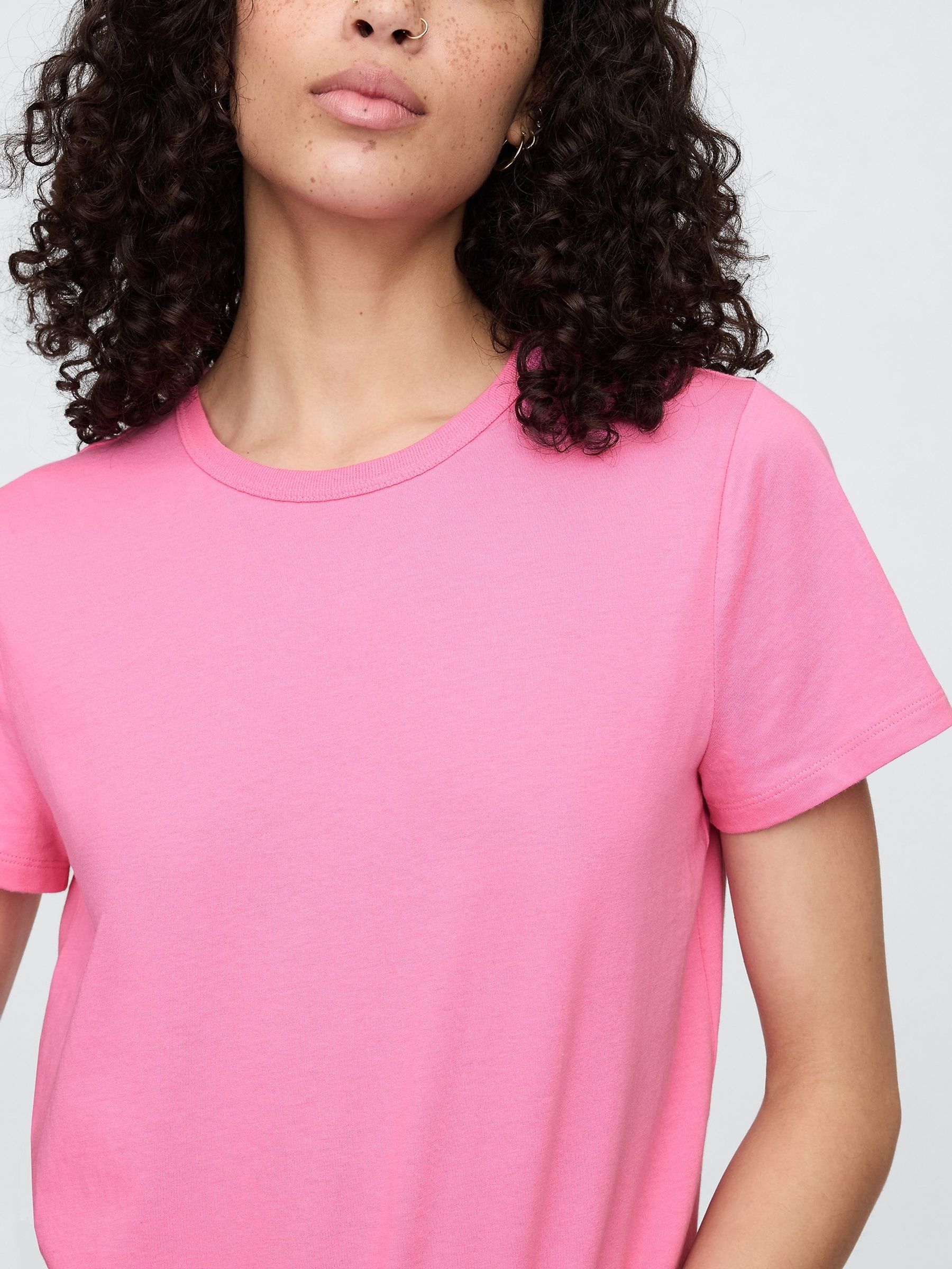 Pink Favourite Crew Neck Short Sleeve T-Shirt - Image 4 of 5