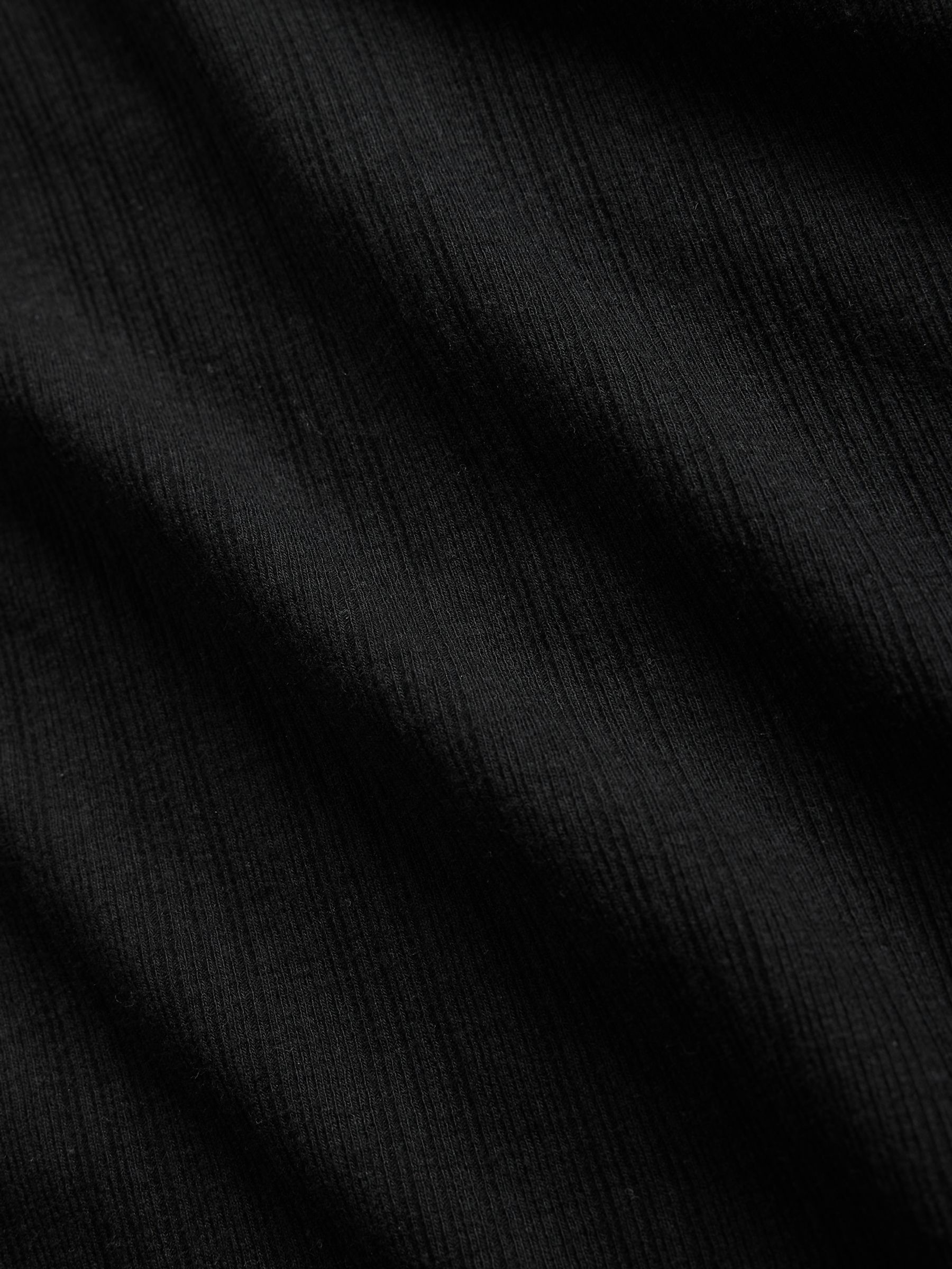 Black Sheer Modern Rib T-Shirt - Image 4 of 4