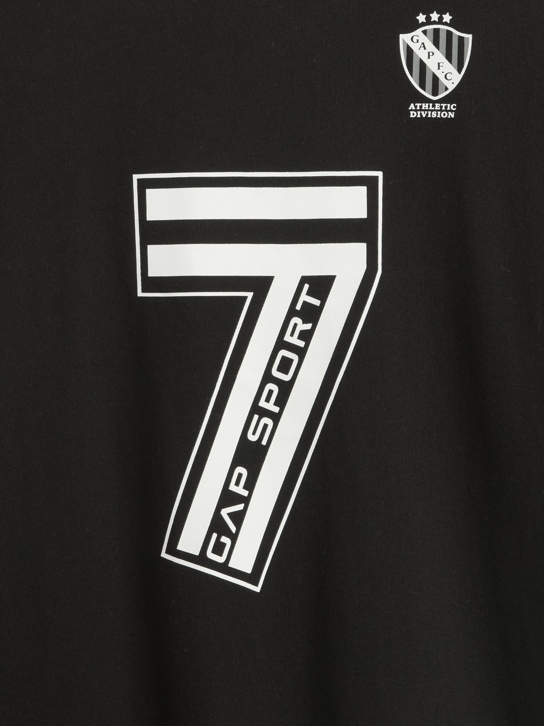 Black Soccer Jersey Logo Crew Neck T-Shirt (4-13yrs) - Image 2 of 2
