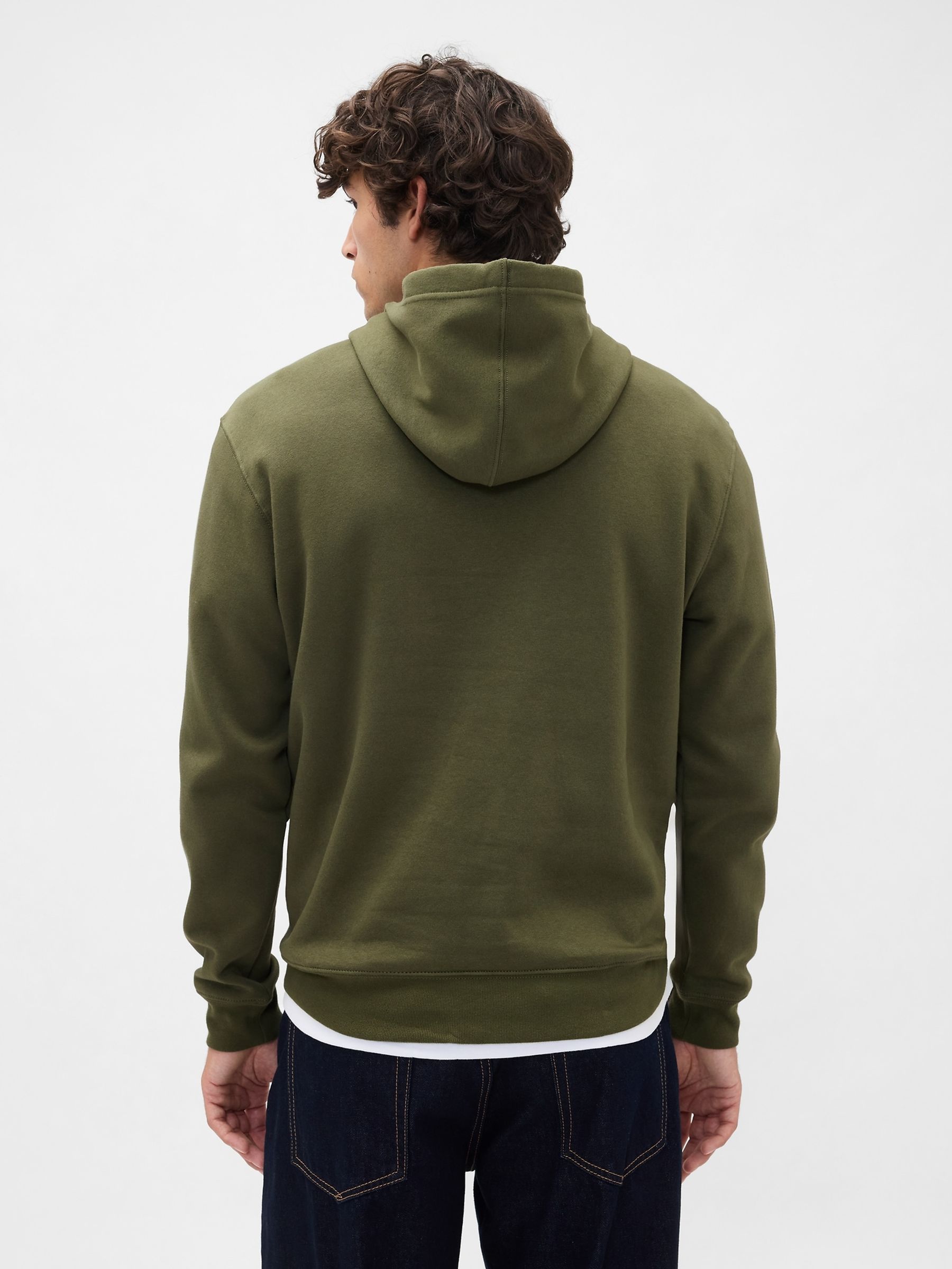 Green Relaxed Mini-Logo Hoodie - Image 2 of 4