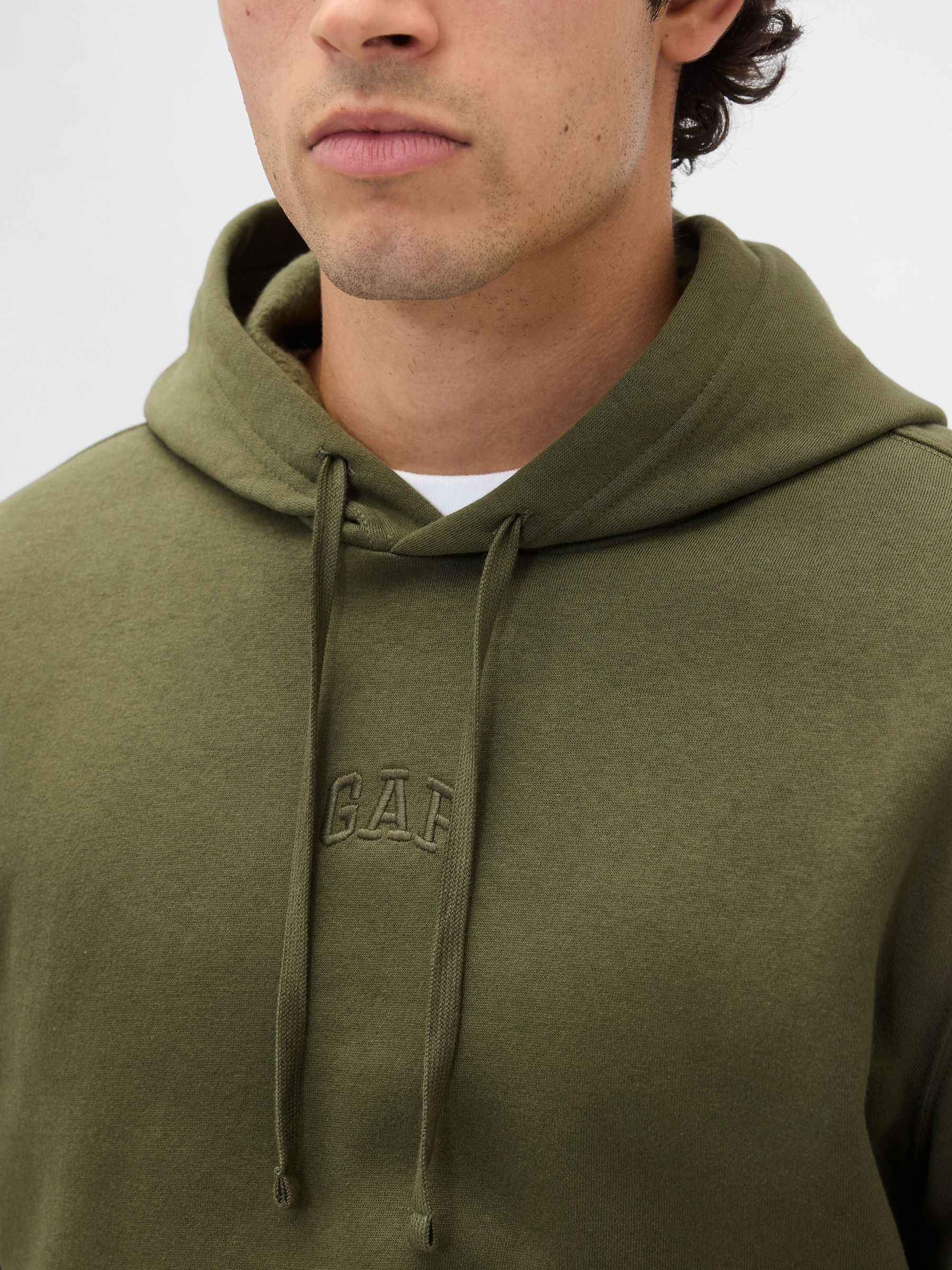 Green Relaxed Mini-Logo Hoodie - Image 4 of 4