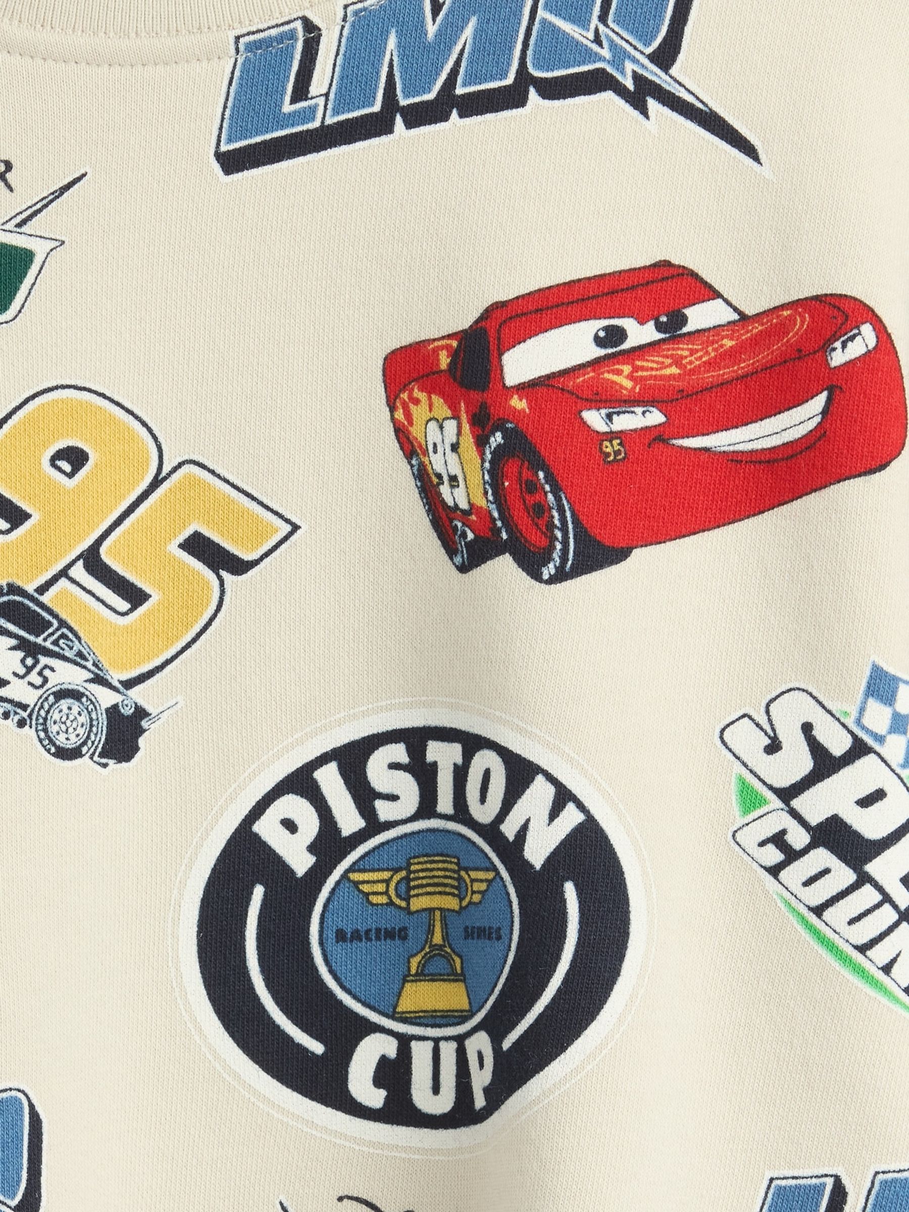 Cream Disney Vintage Soft Cars Sweatshirt (6mths-5yrs) - Image 4 of 4
