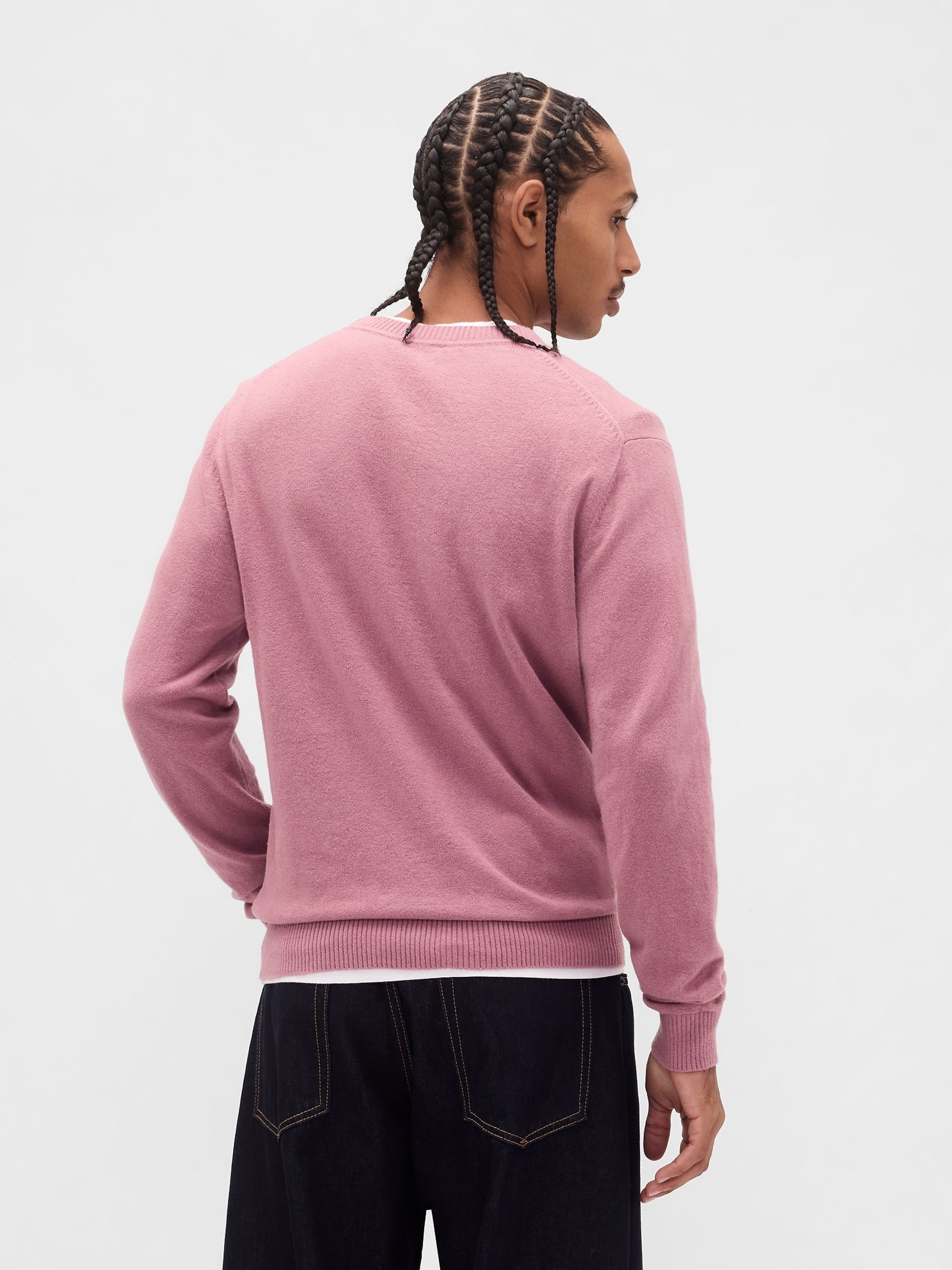 Pink CashSoft Crew Sweatshirt - Image 2 of 4