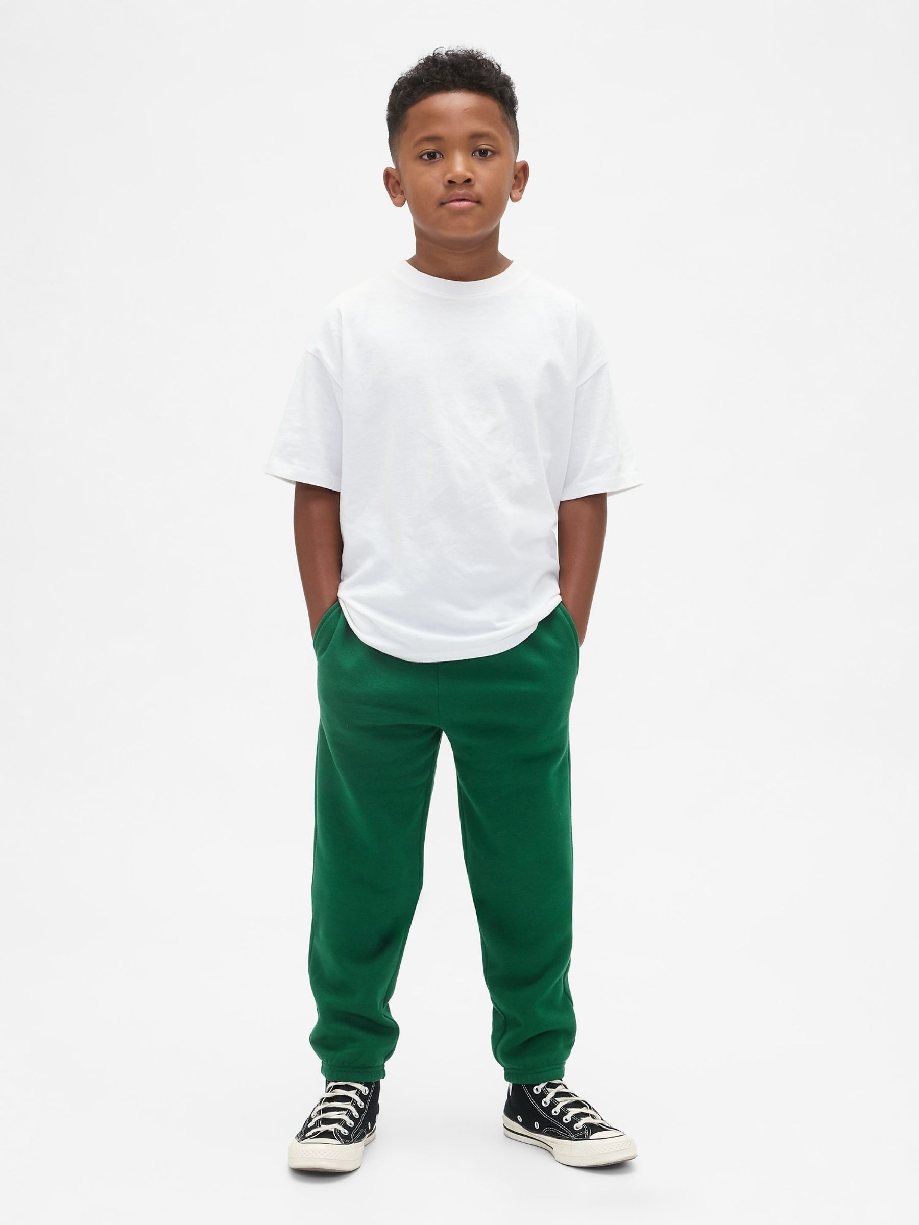 Green Relaxed Logo Joggers (4-13yrs) - Image 2 of 5