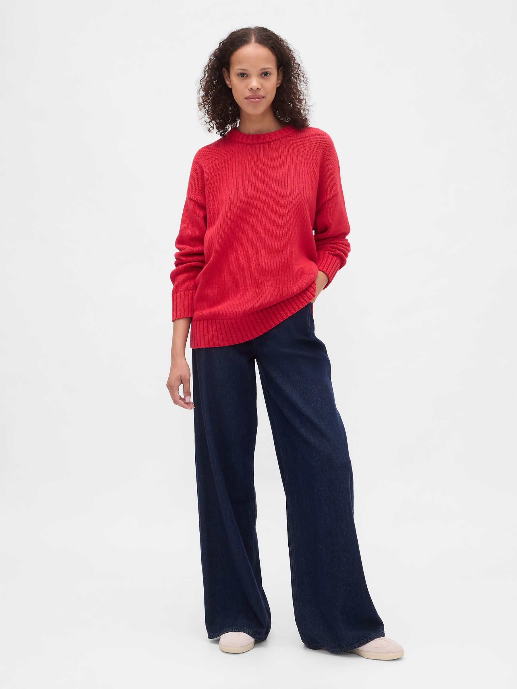 Red Oversized Sweatshirt - Image 3 of 4