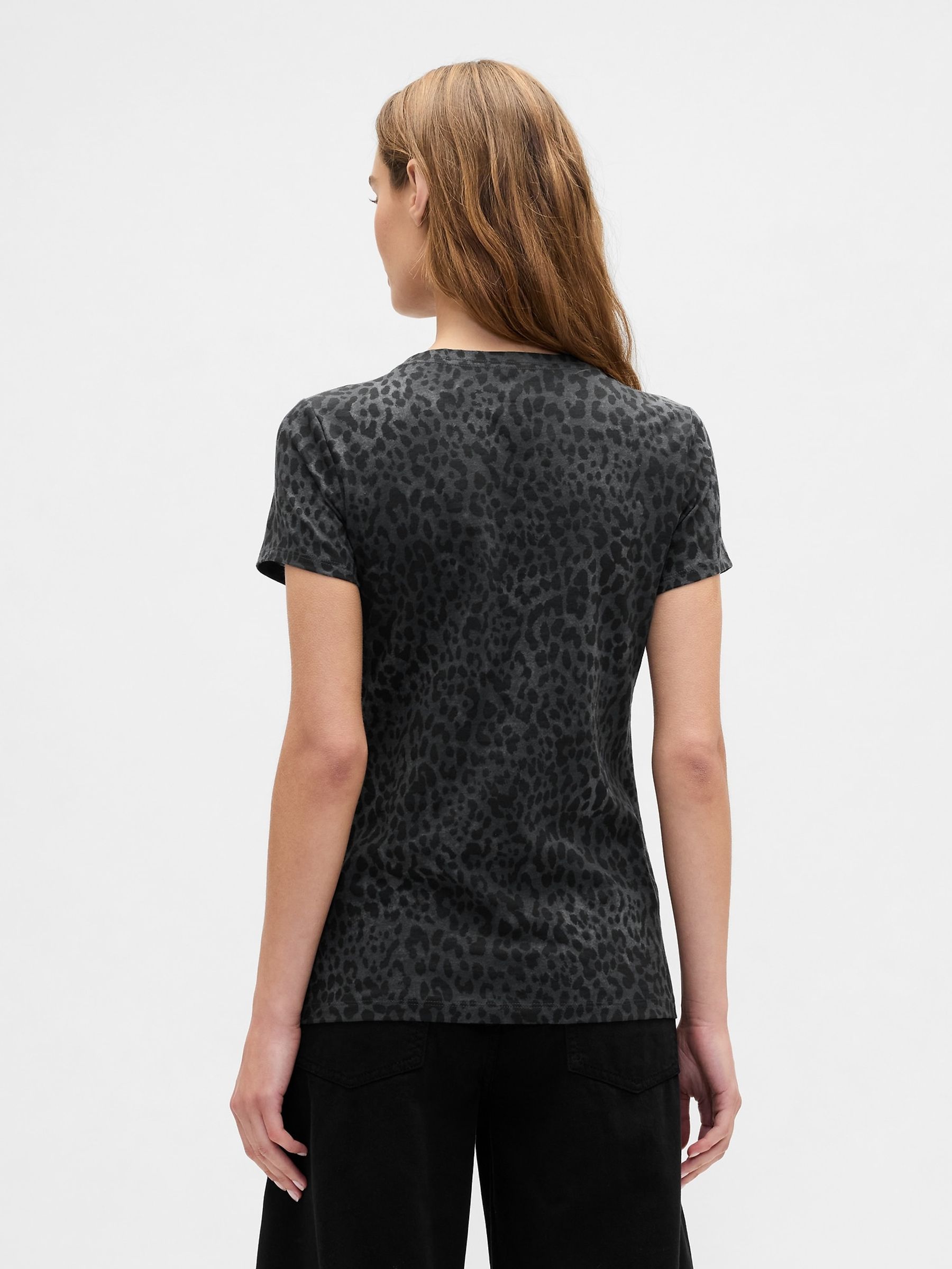 Dark Grey Leopard Logo  Crew Neck T-Shirt - Image 2 of 4