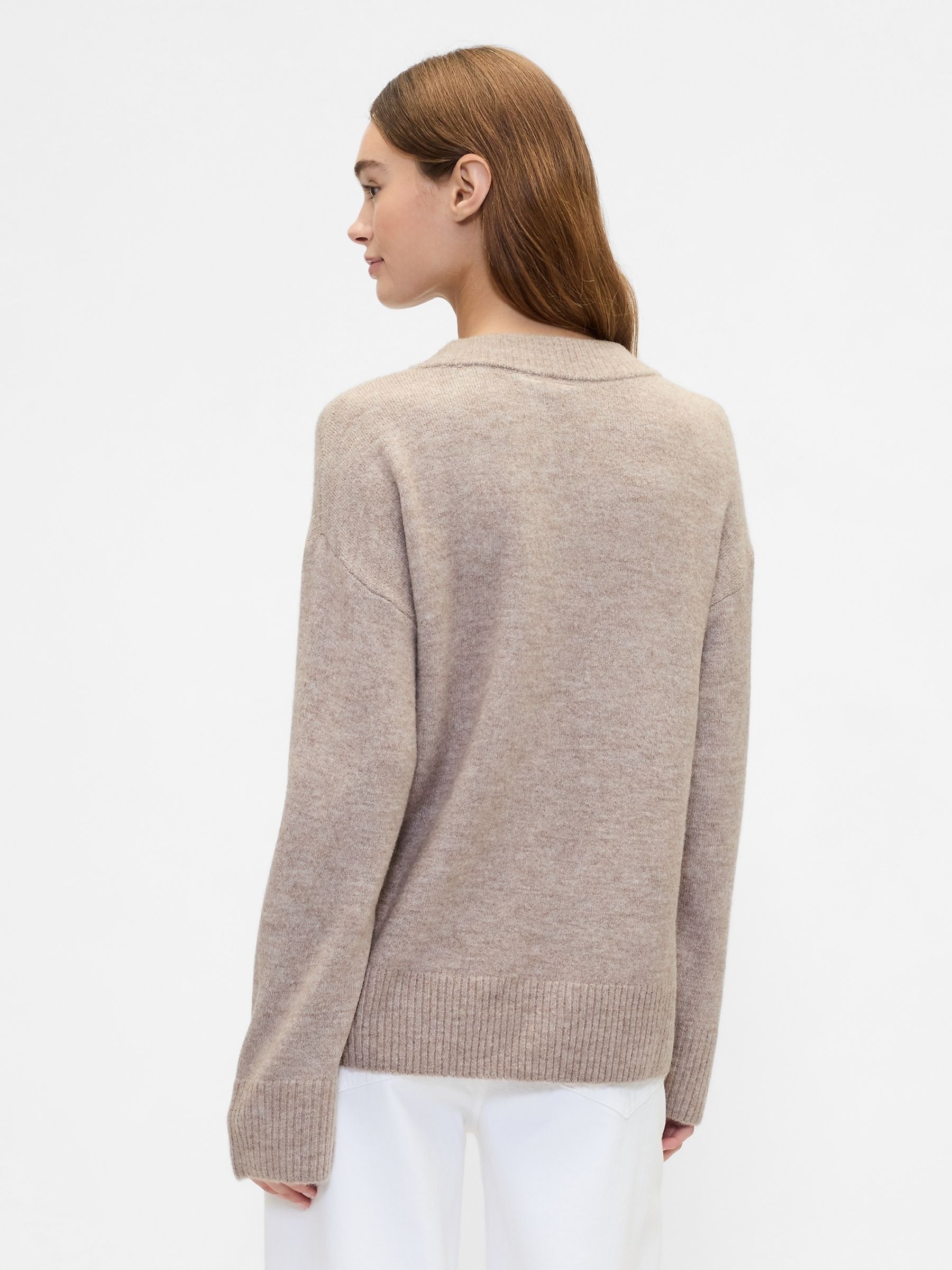Brown V-Neck Sweatshirt - Image 2 of 5