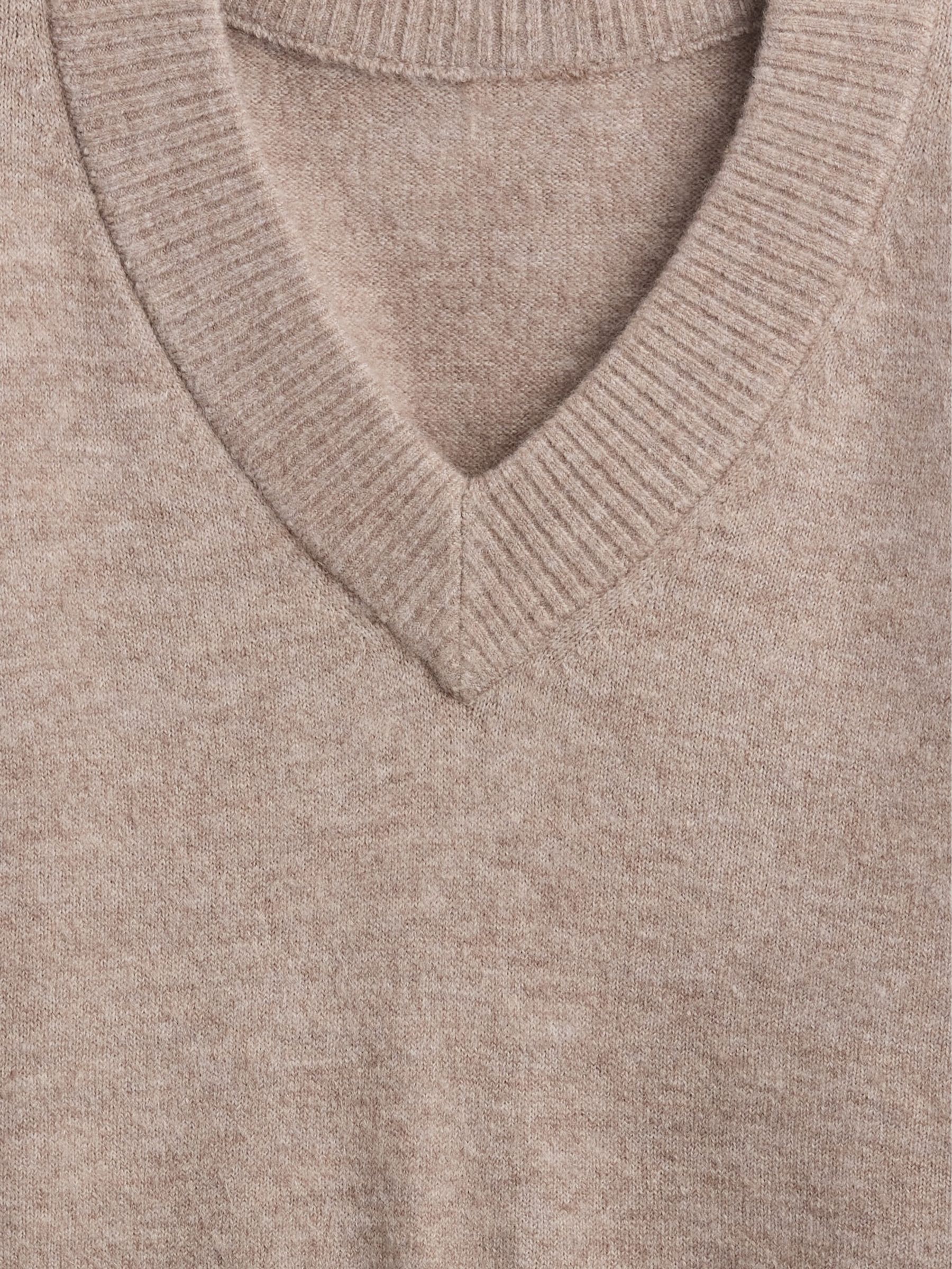 Brown V-Neck Sweatshirt - Image 5 of 5