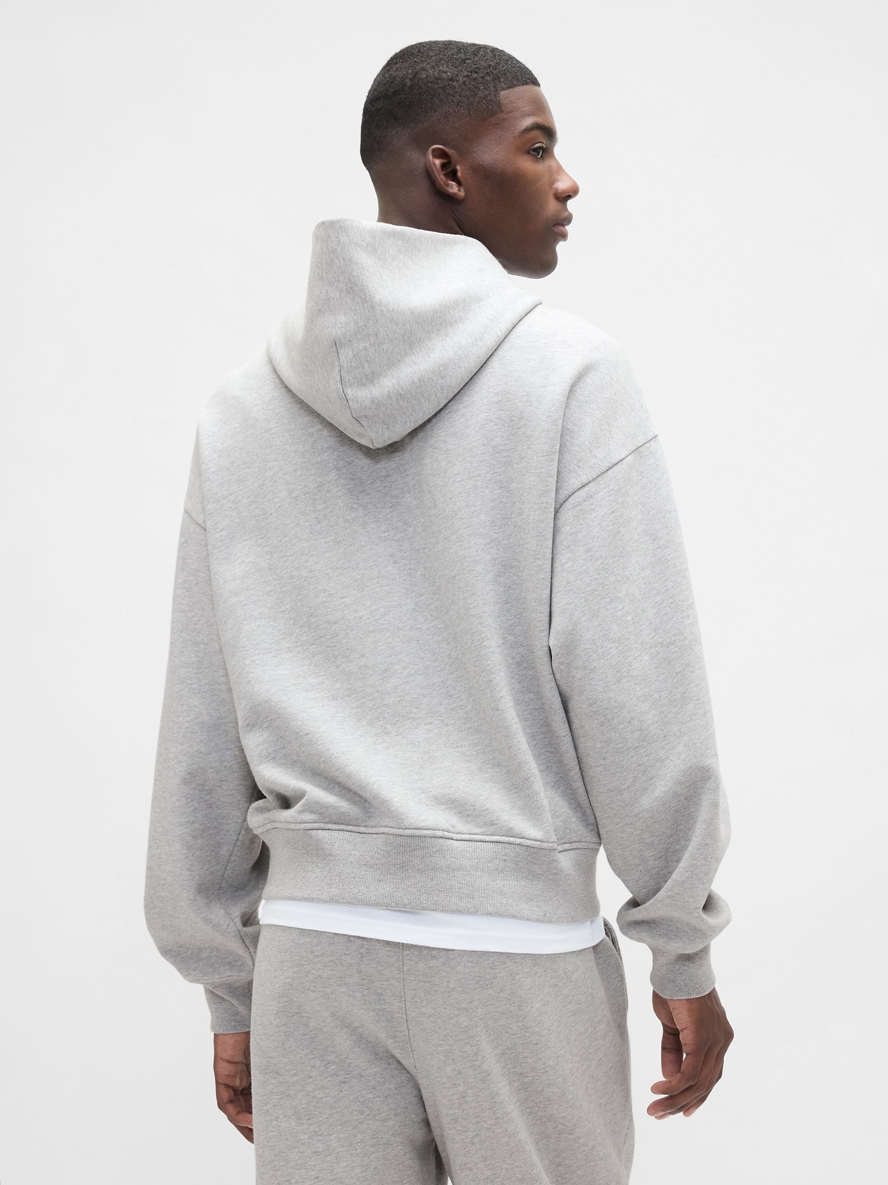Light Grey Oversized Heavyweight Hoodie - Image 2 of 4