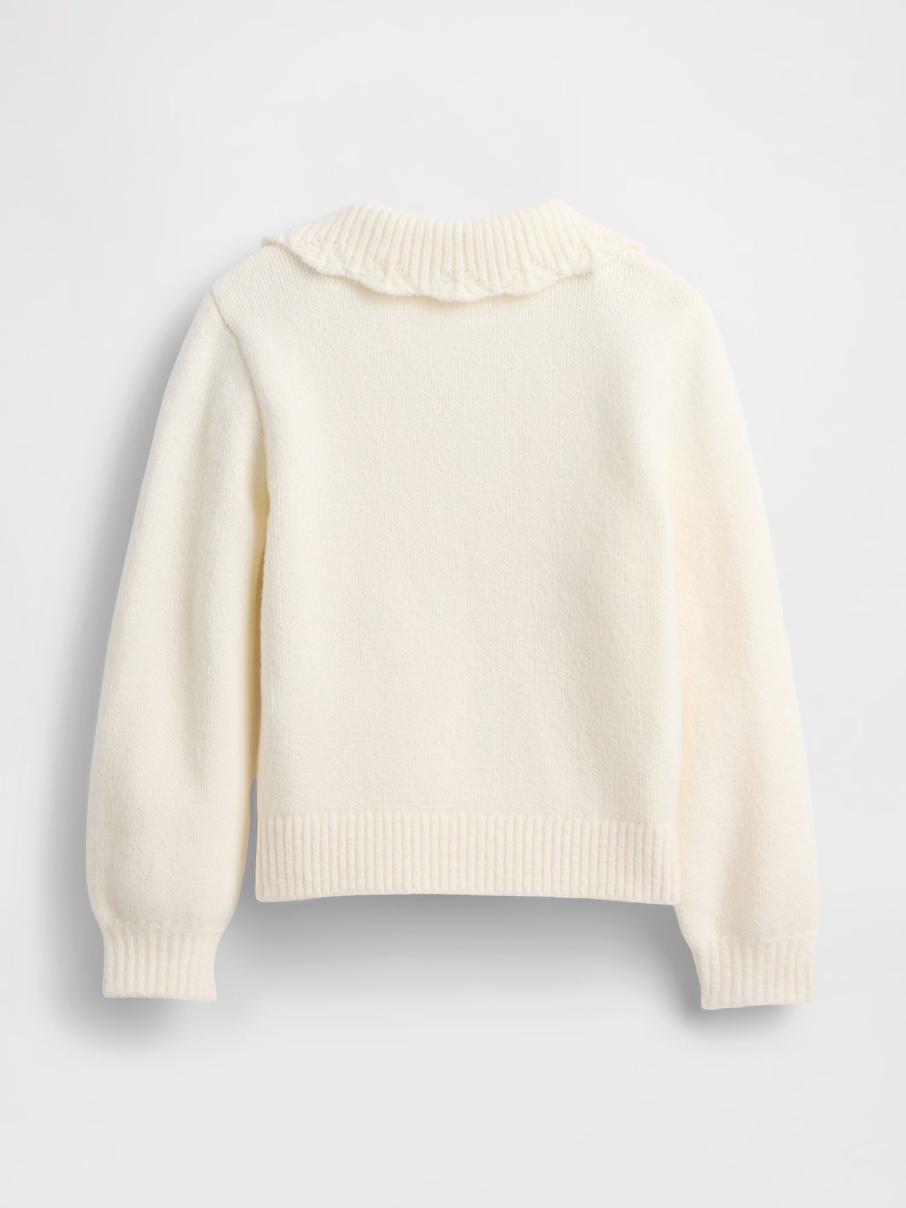 White Cashsoft Colla Jumper (6mths-5yrs) - Image 3 of 4