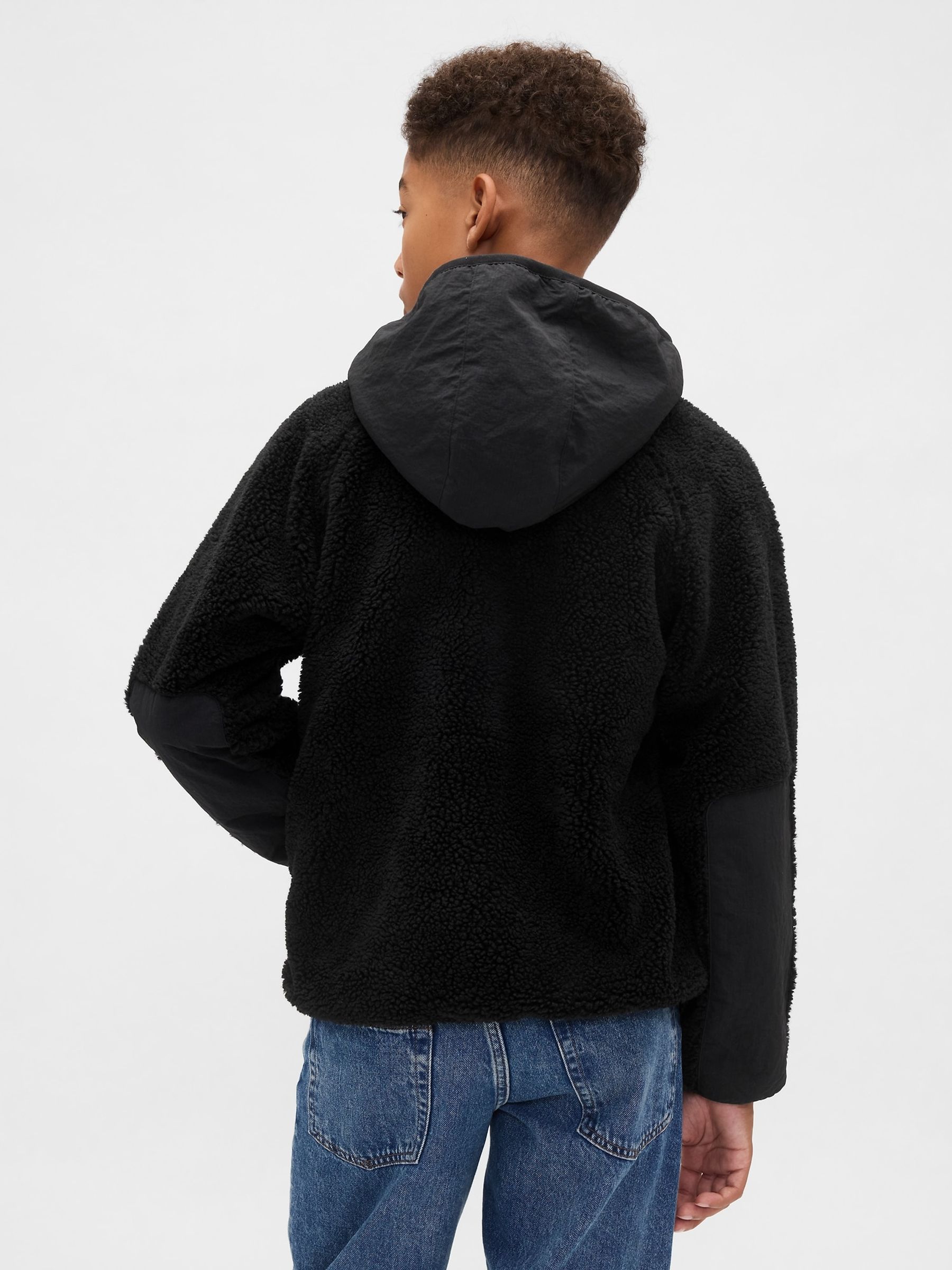 Black Sherpa Jacket - Image 2 of 6