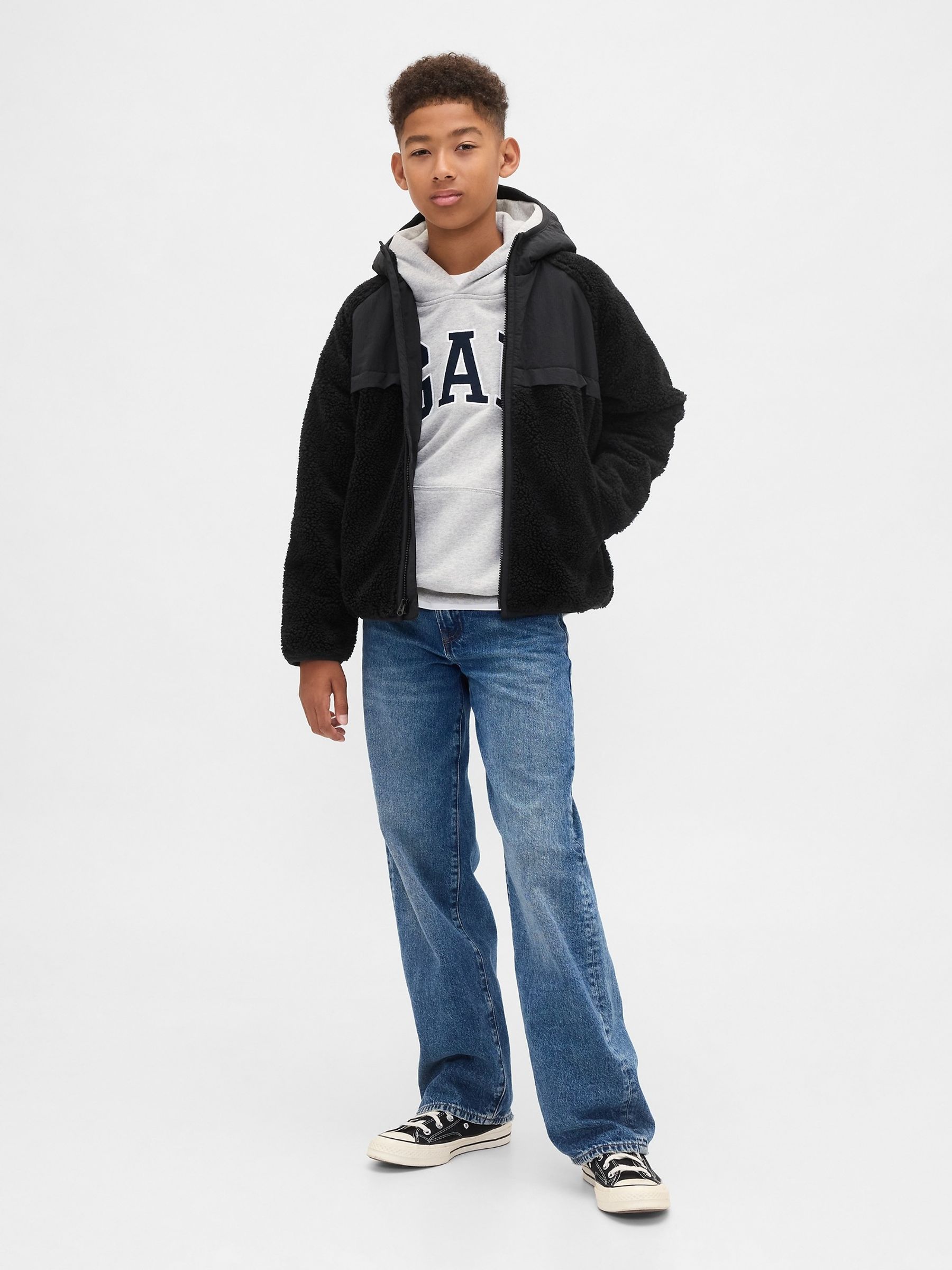 Black Sherpa Jacket - Image 3 of 6