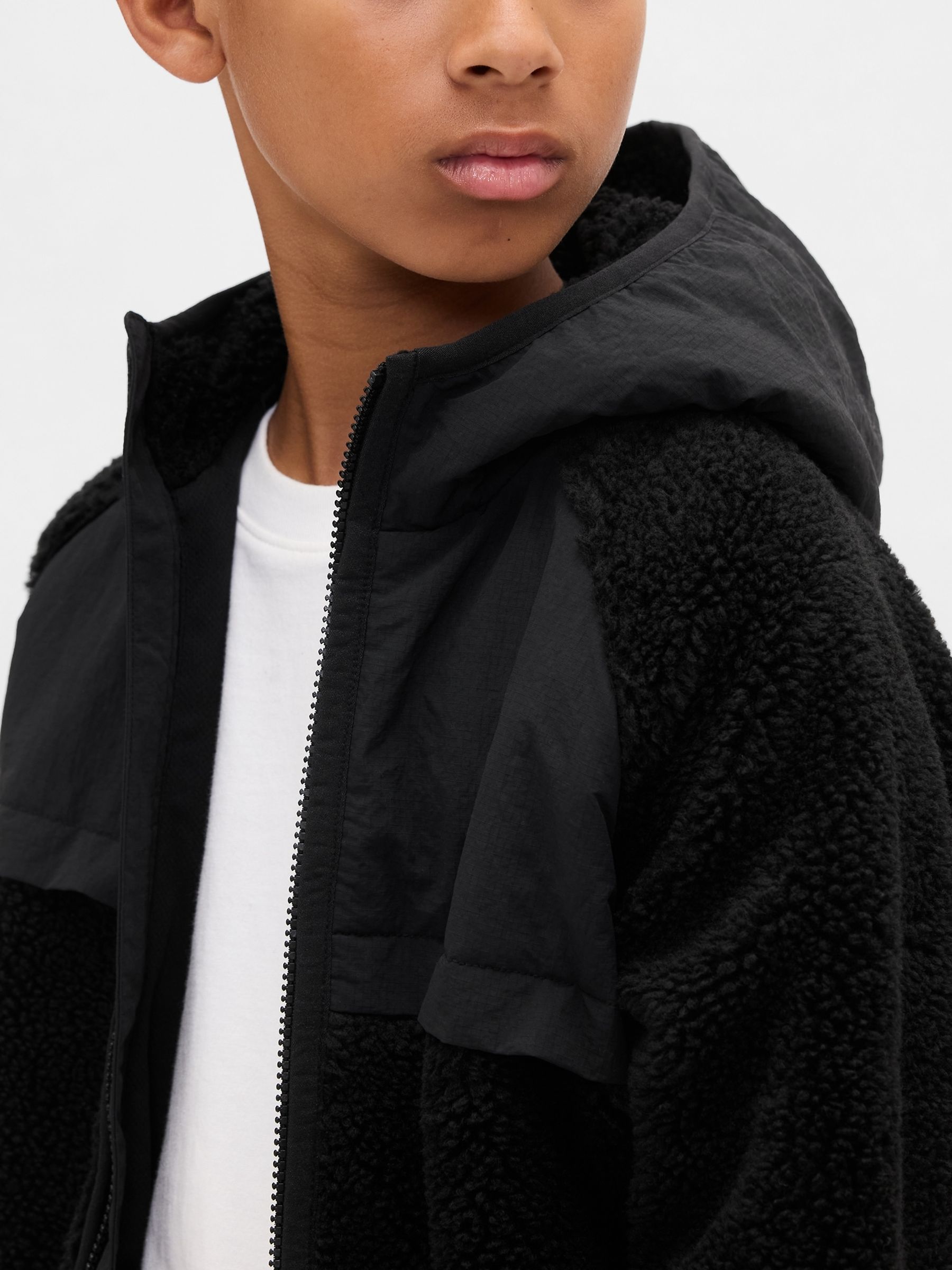 Black Sherpa Jacket - Image 4 of 6