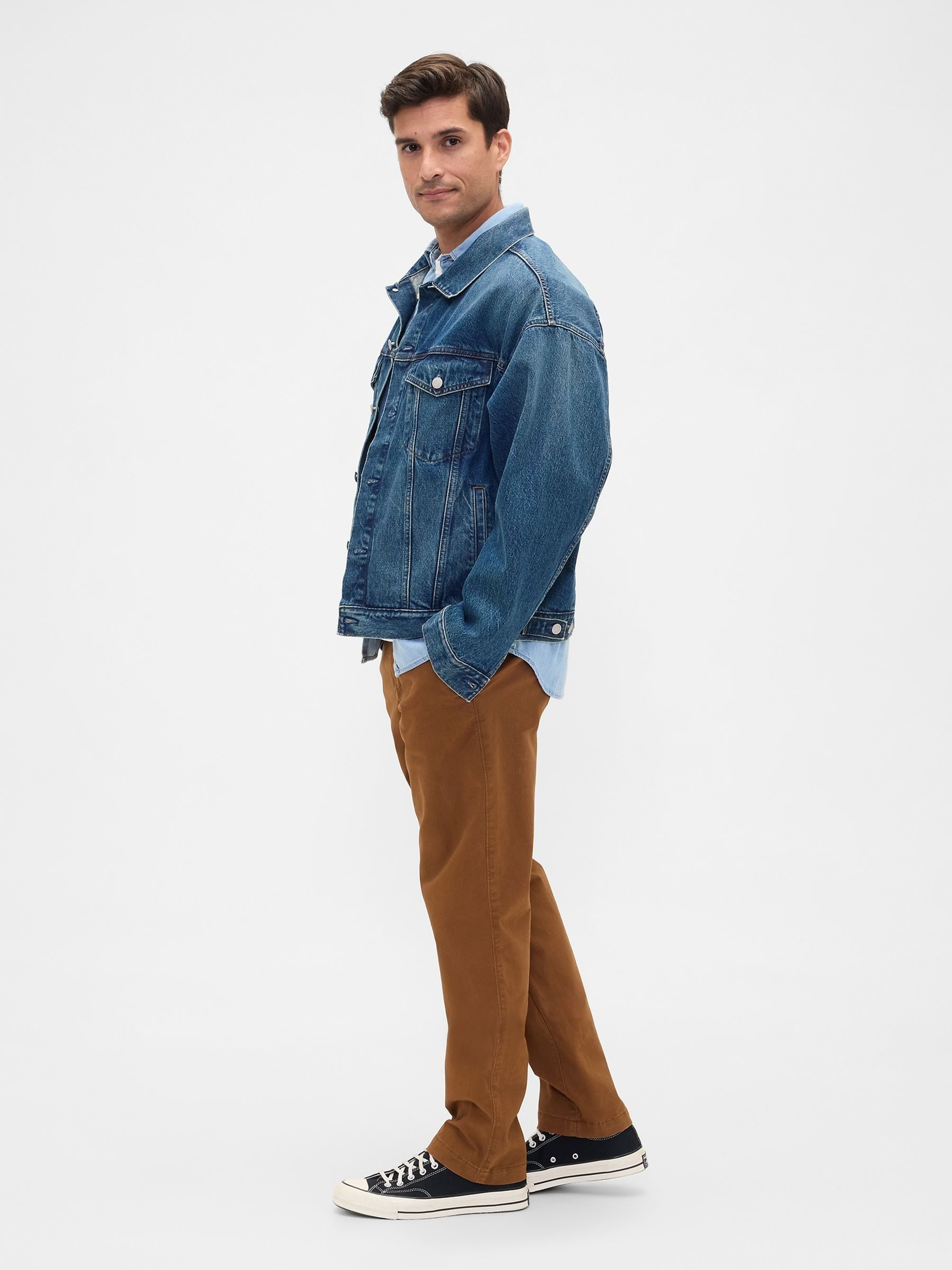 Brown Slim Fit Chinos - Image 5 of 6