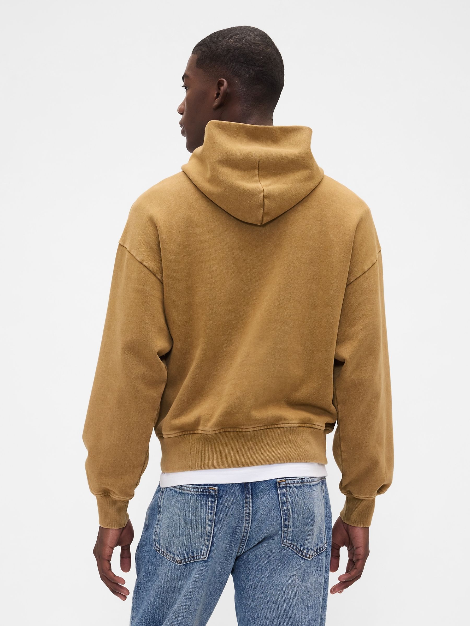 Yellow Oversized Heavyweight Hoodie - Image 2 of 4