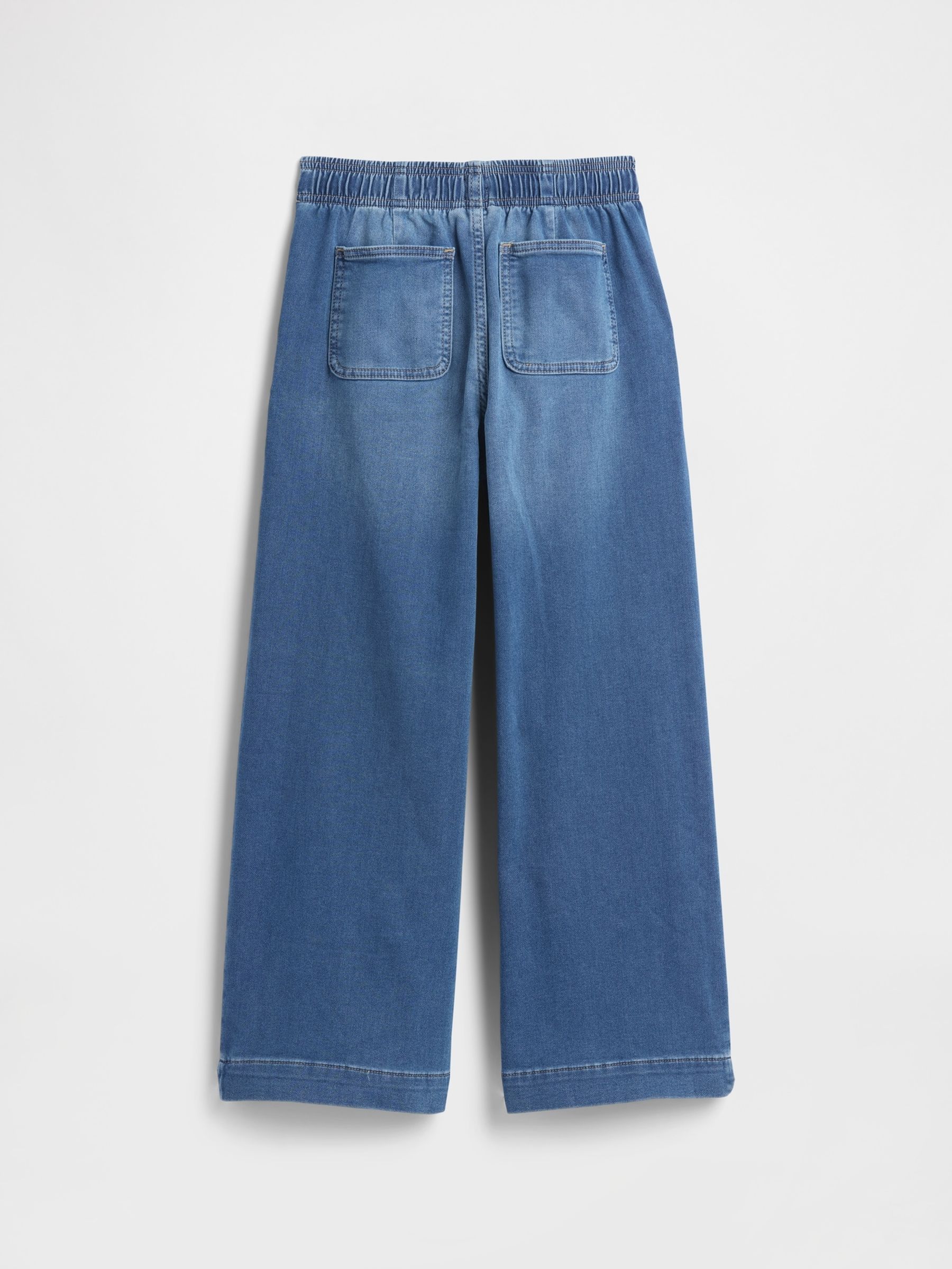 Blue Easy Pull on Baggy Jeans - Image 2 of 3