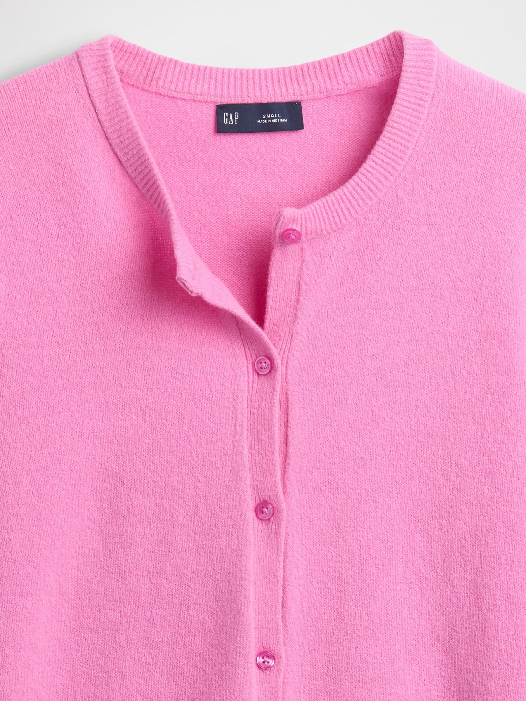 Pink Soft Touch Crop Cardigan - Image 4 of 4