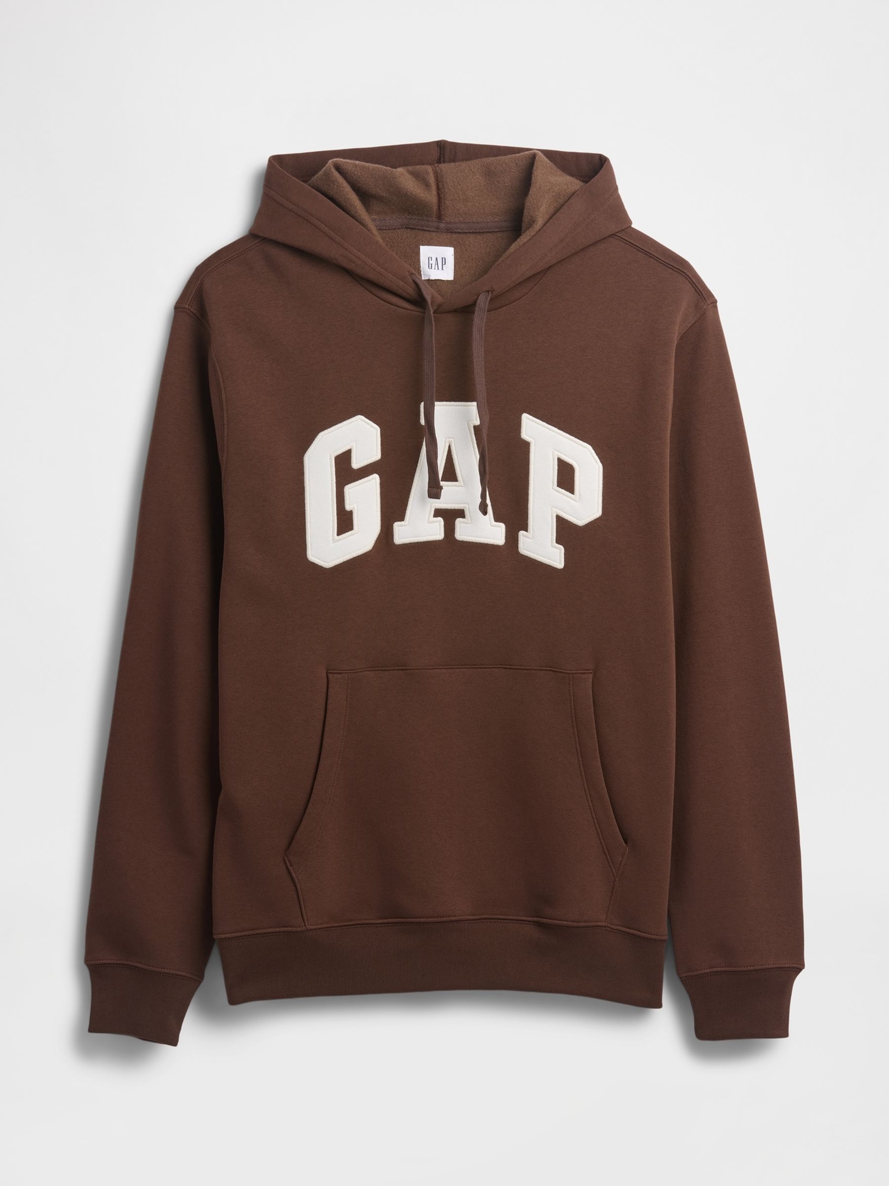 Brown Overhead Logo Fleece Zip Hoodie - Image 4 of 4