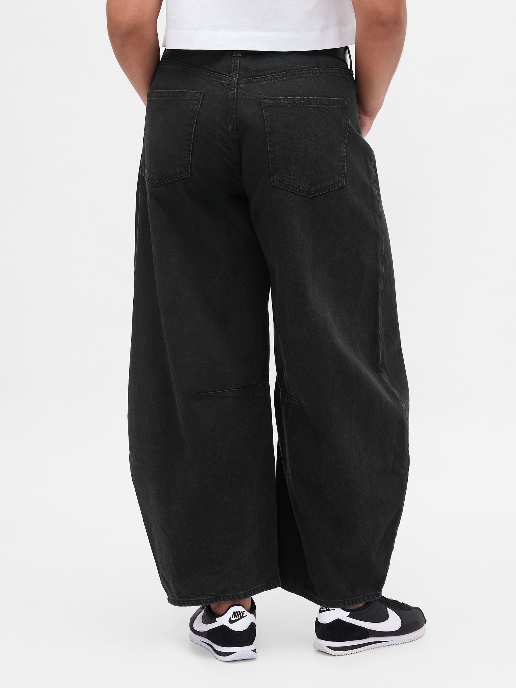 Black High Waisted UltraSoft Horseshoe Jeans - Image 6 of 6