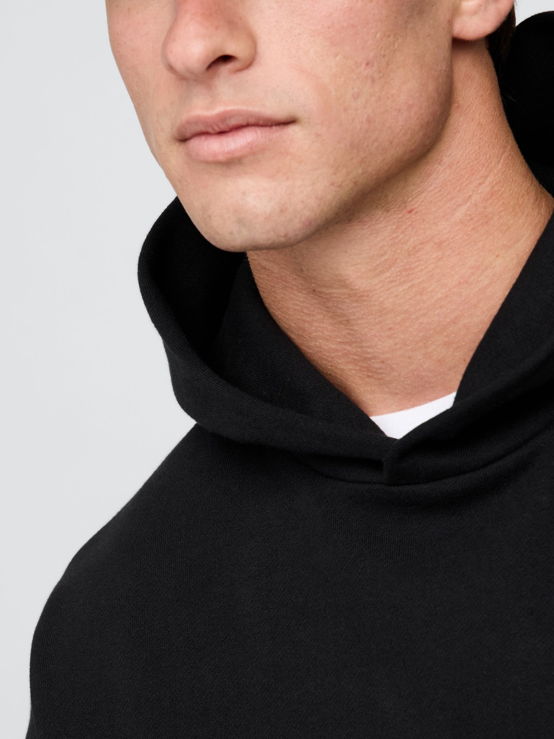 Black Oversized Heavyweight Hoodie - Image 4 of 4