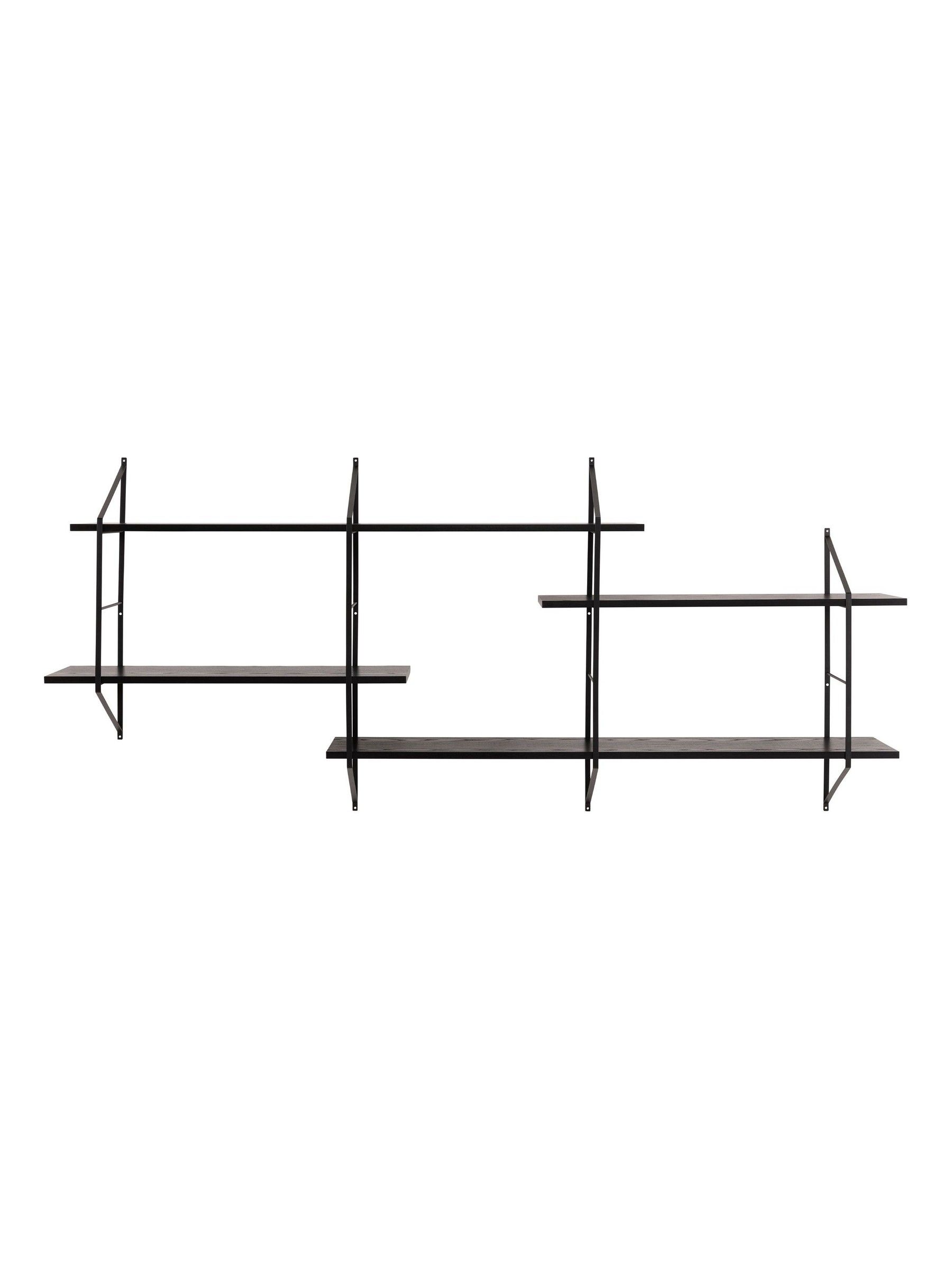 Actona Black Belfast Wall Unit with 4 Shelves - Image 5 of 6