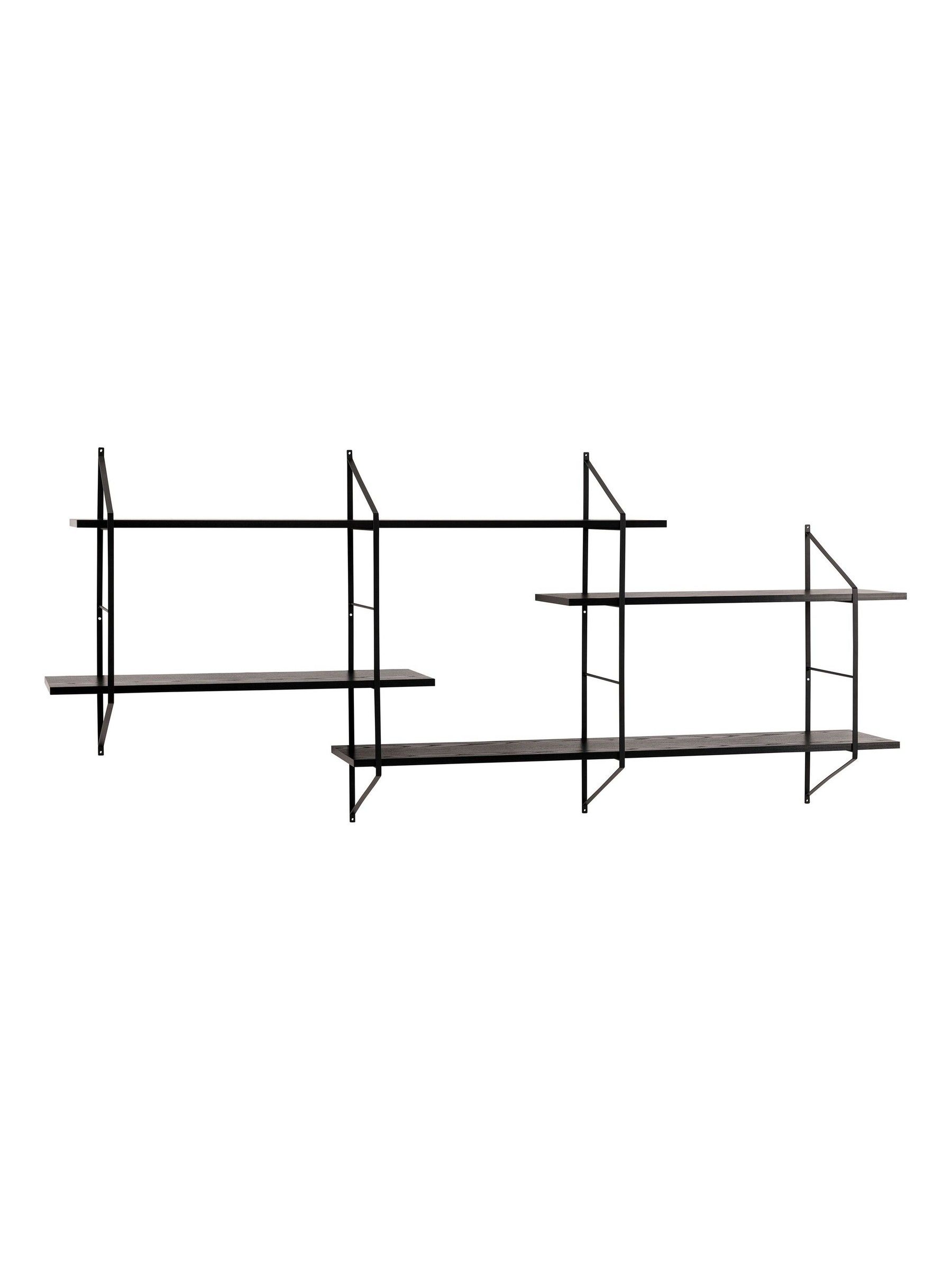 Actona Black Belfast Wall Unit with 4 Shelves - Image 6 of 6 Actona Black Belfast Wall Unit with 4 Shelves - Image 6 of 6