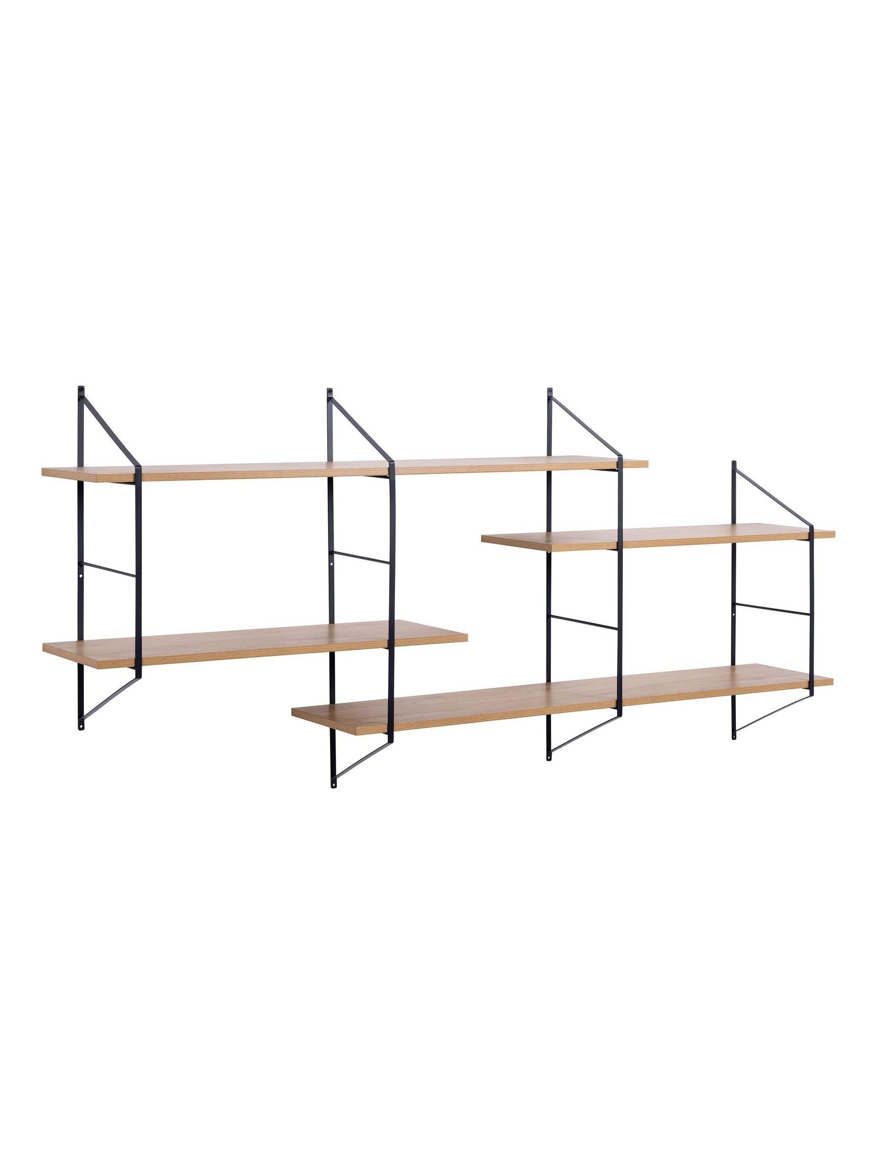 Actona Oak Belfast Wall Unit with 4 Shelves - Image 2 of 3 Actona Oak Belfast Wall Unit with 4 Shelves - Image 2 of 3