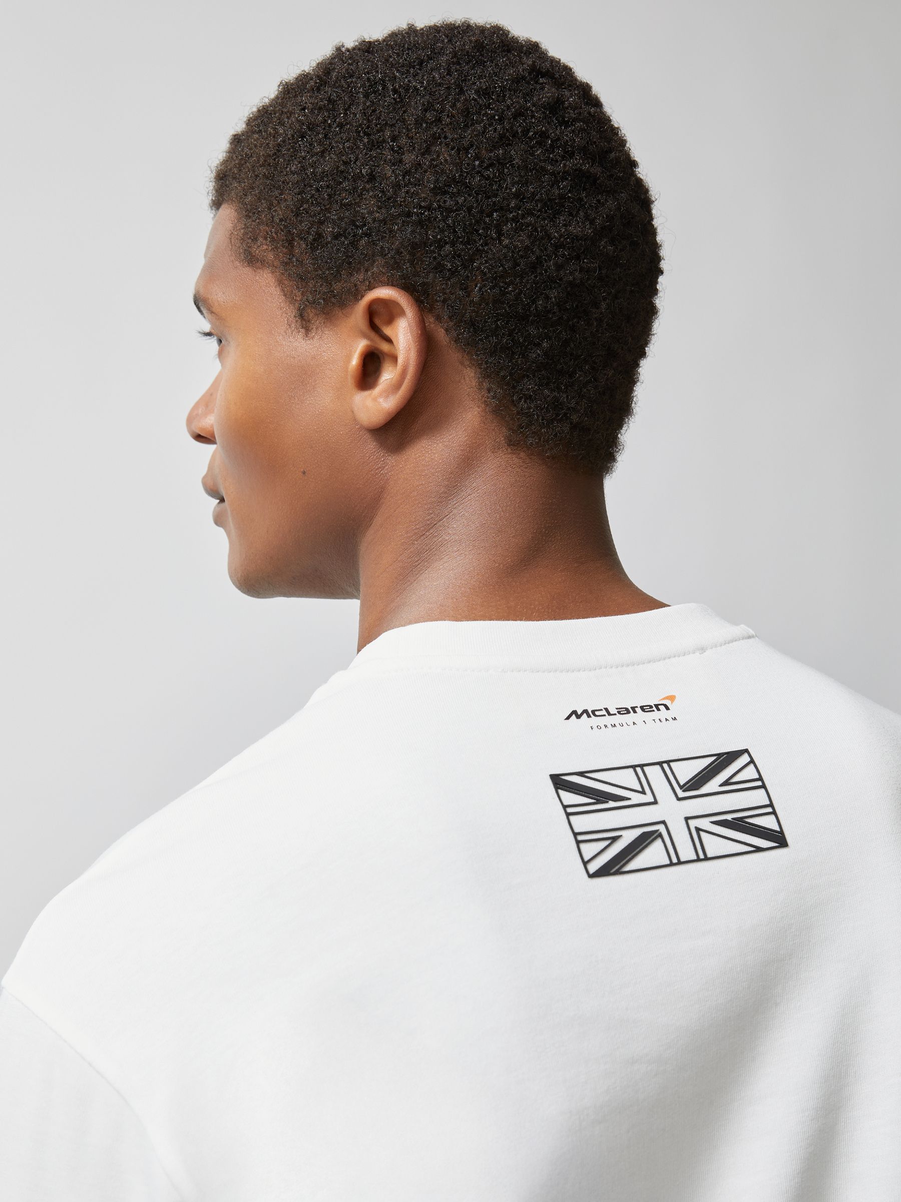 McLaren F1 Team British GP T-Shirt Unisex Fit in White - Image 4 of 6
