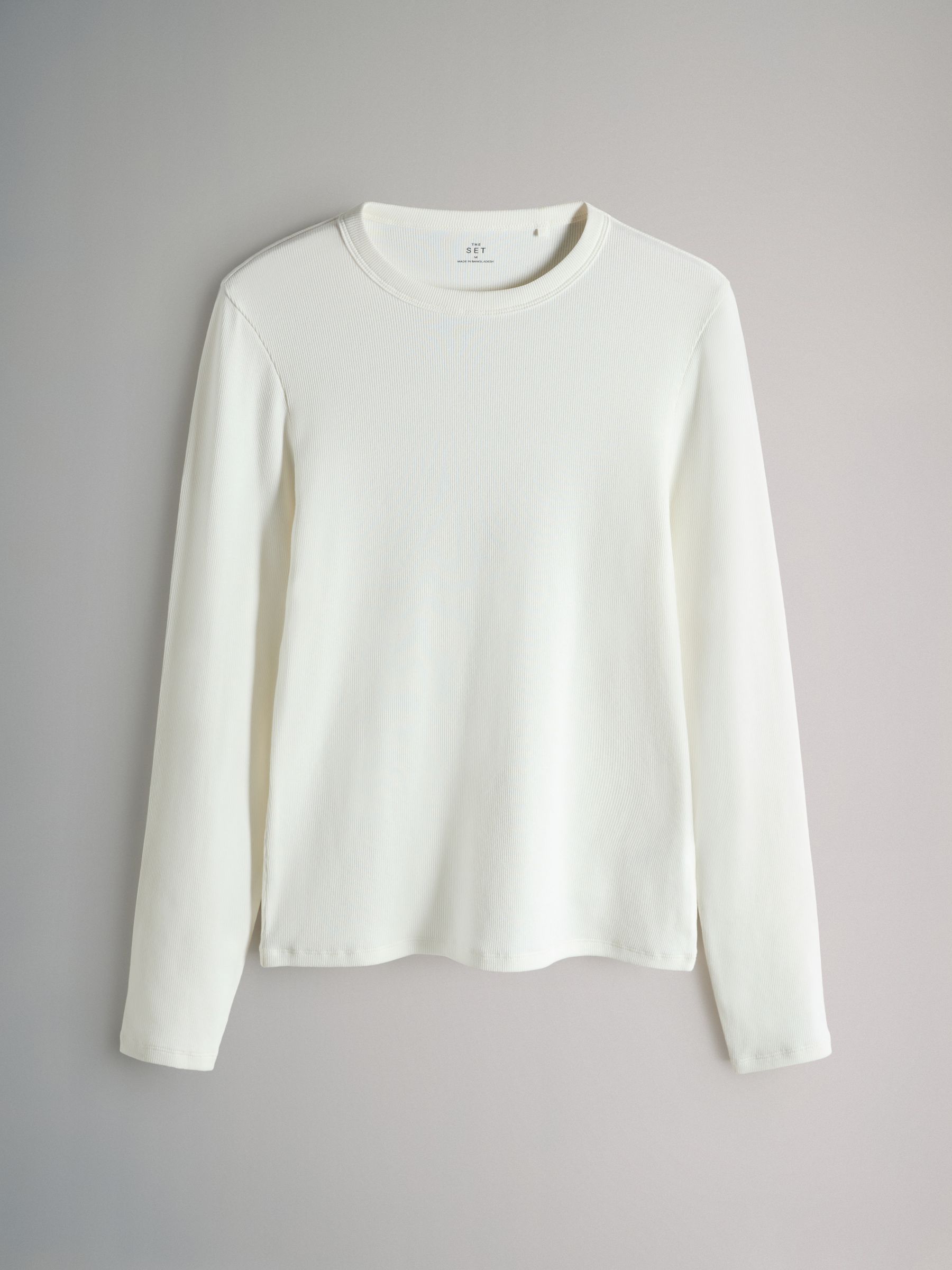 Mauve/Berry/Leopard/Black/Cream - 5 Pack Ribbed Long Sleeve T-Shirts - Image 5 of 8