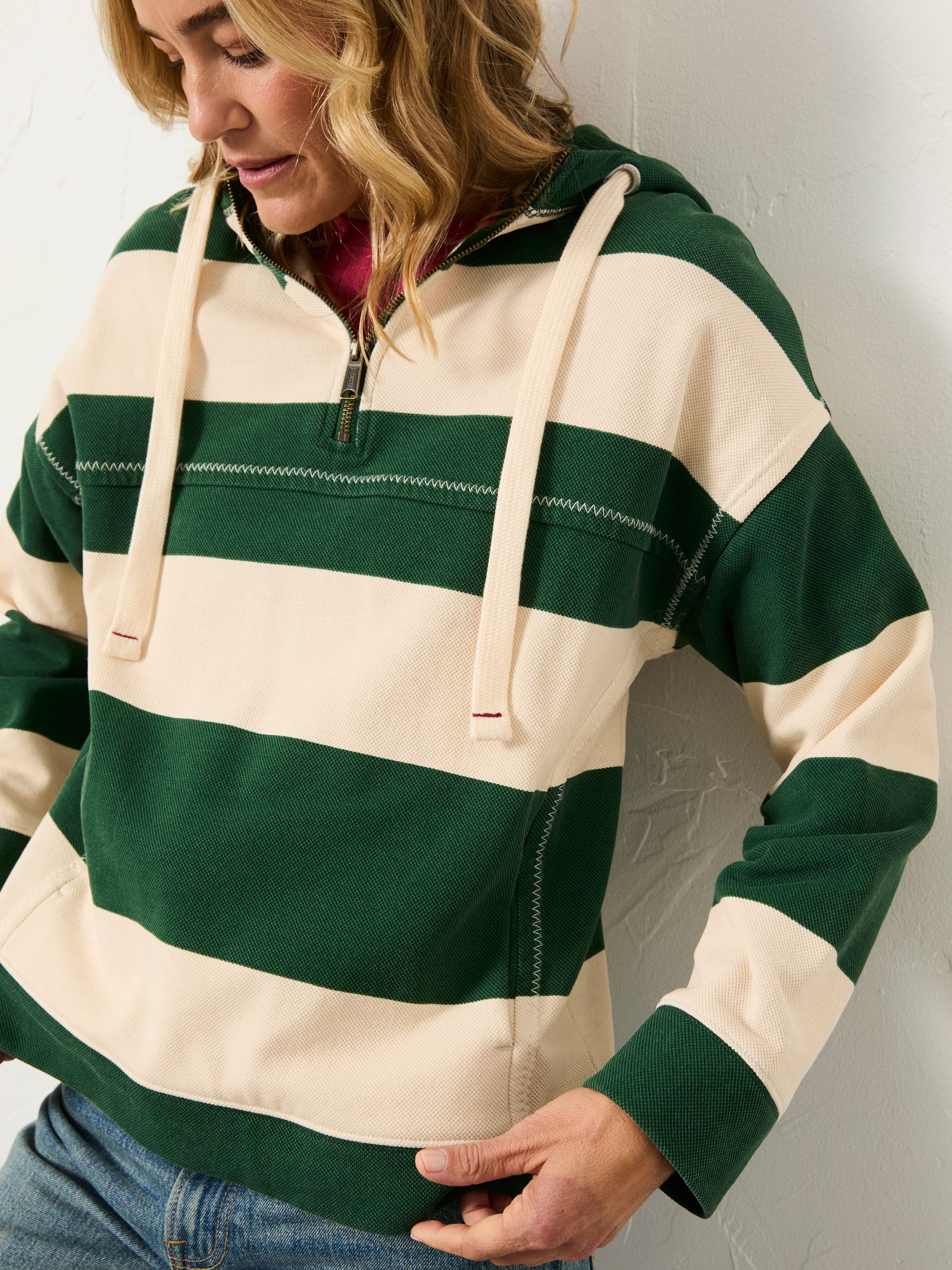 Airlie Green 1988 Stripe Hoodie - Image 3 of 6